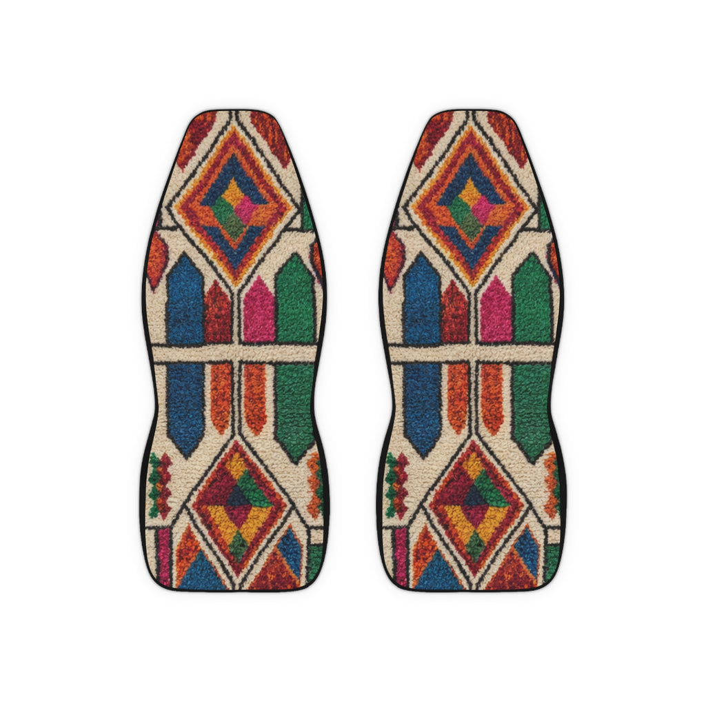 Moroccan rug style Car Seat Covers | Polyester Print