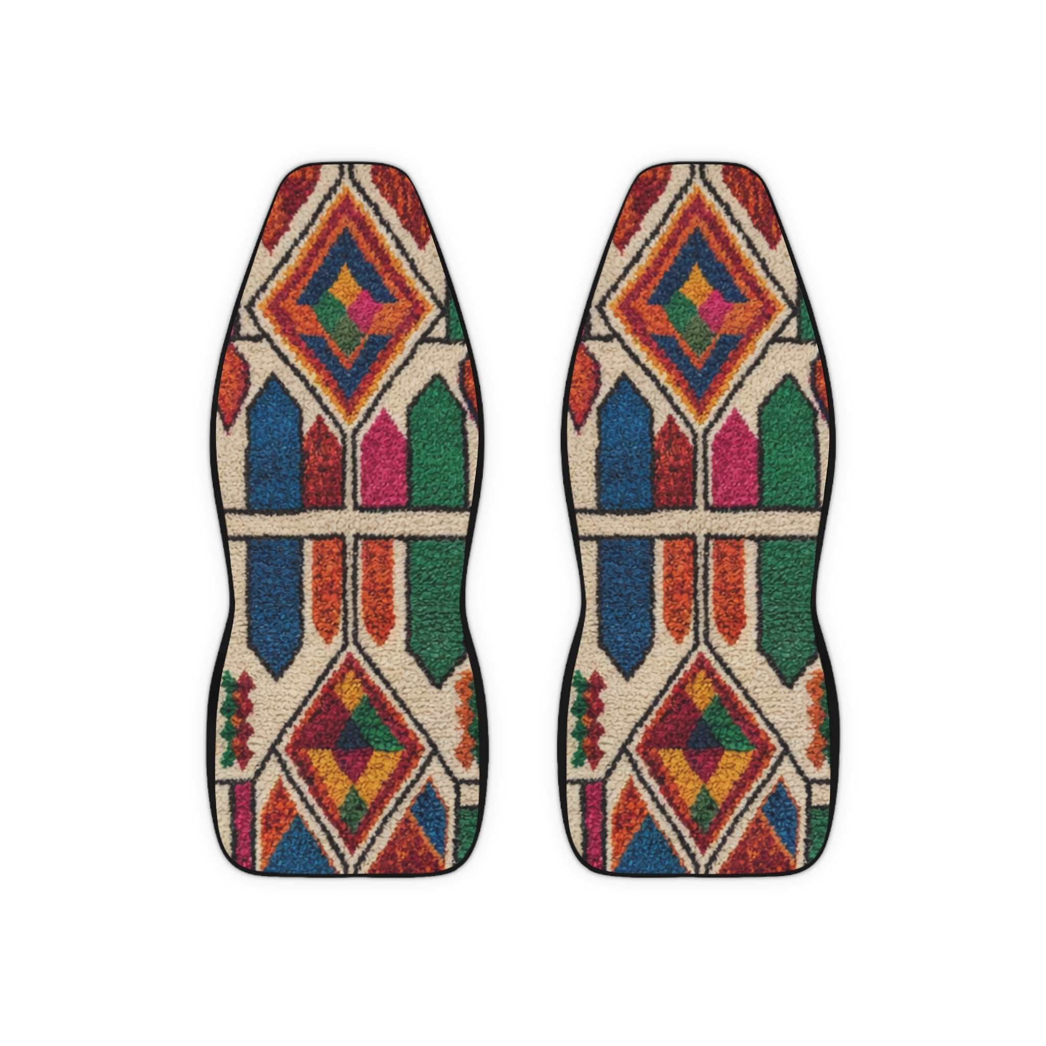 Moroccan rug style Car Seat Covers | Polyester Print