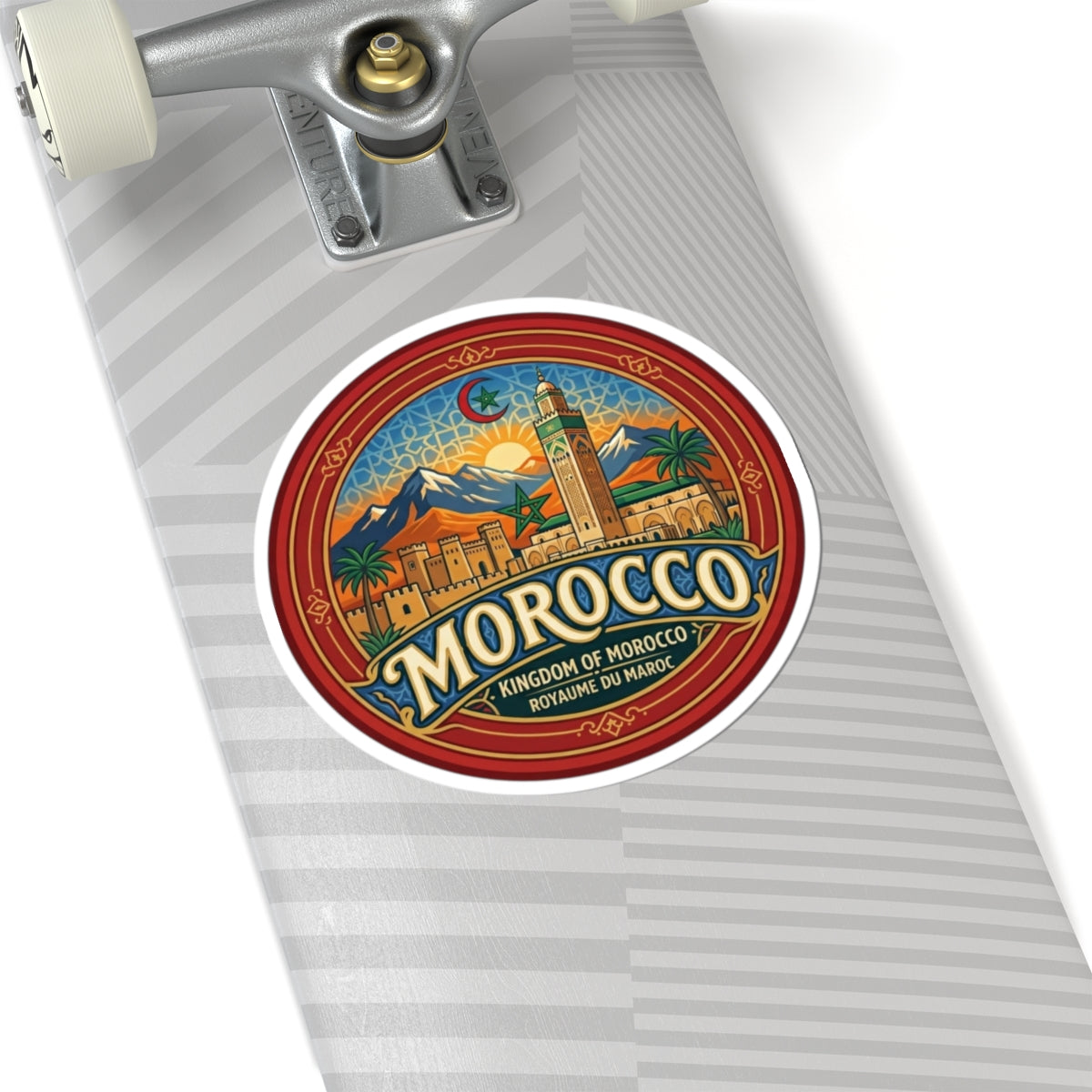 Morocco Vintage Travel Badge sticker | Kiss-Cut Sticker