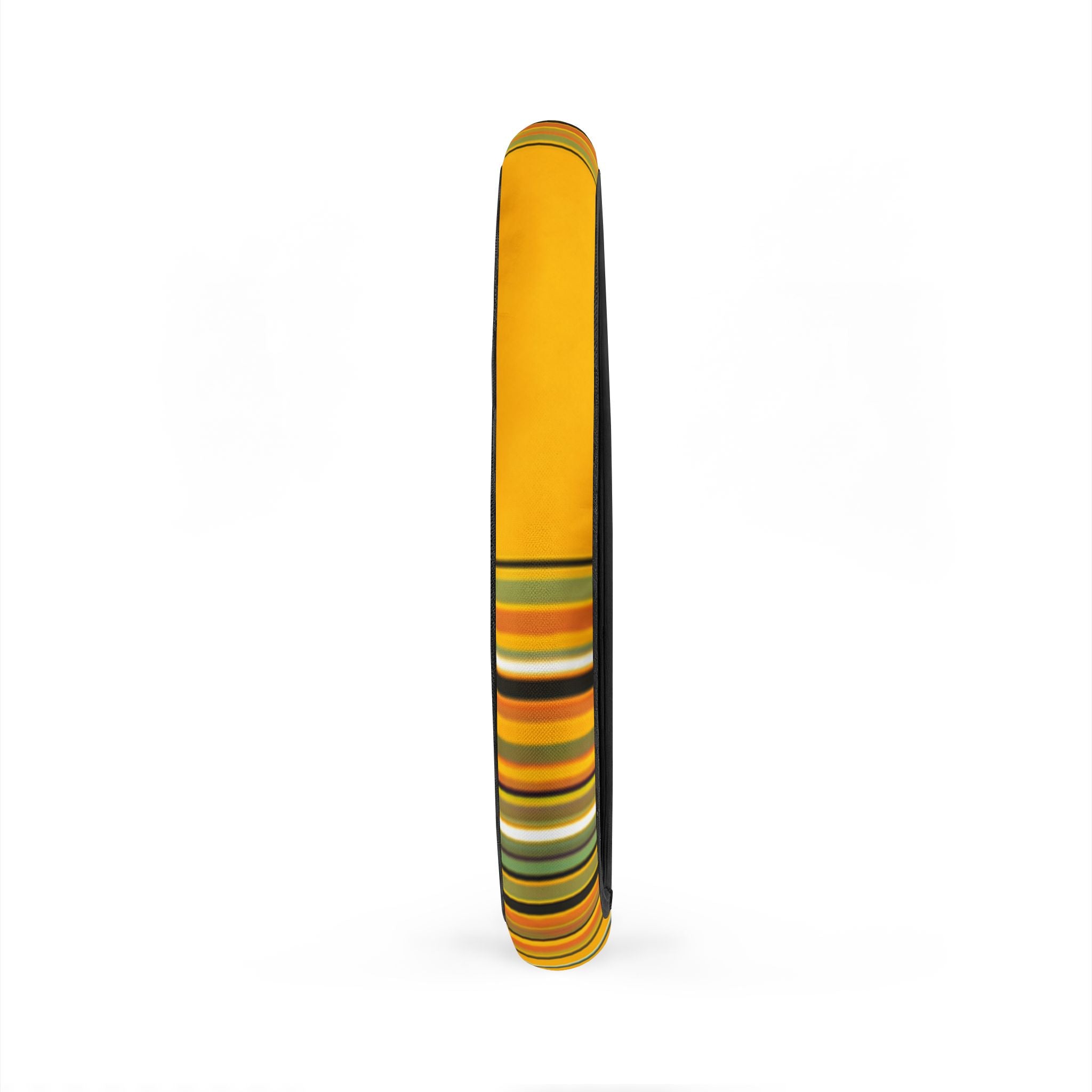 Yellow Stripe Car Steering Wheel Cover | Orange Green Pattern