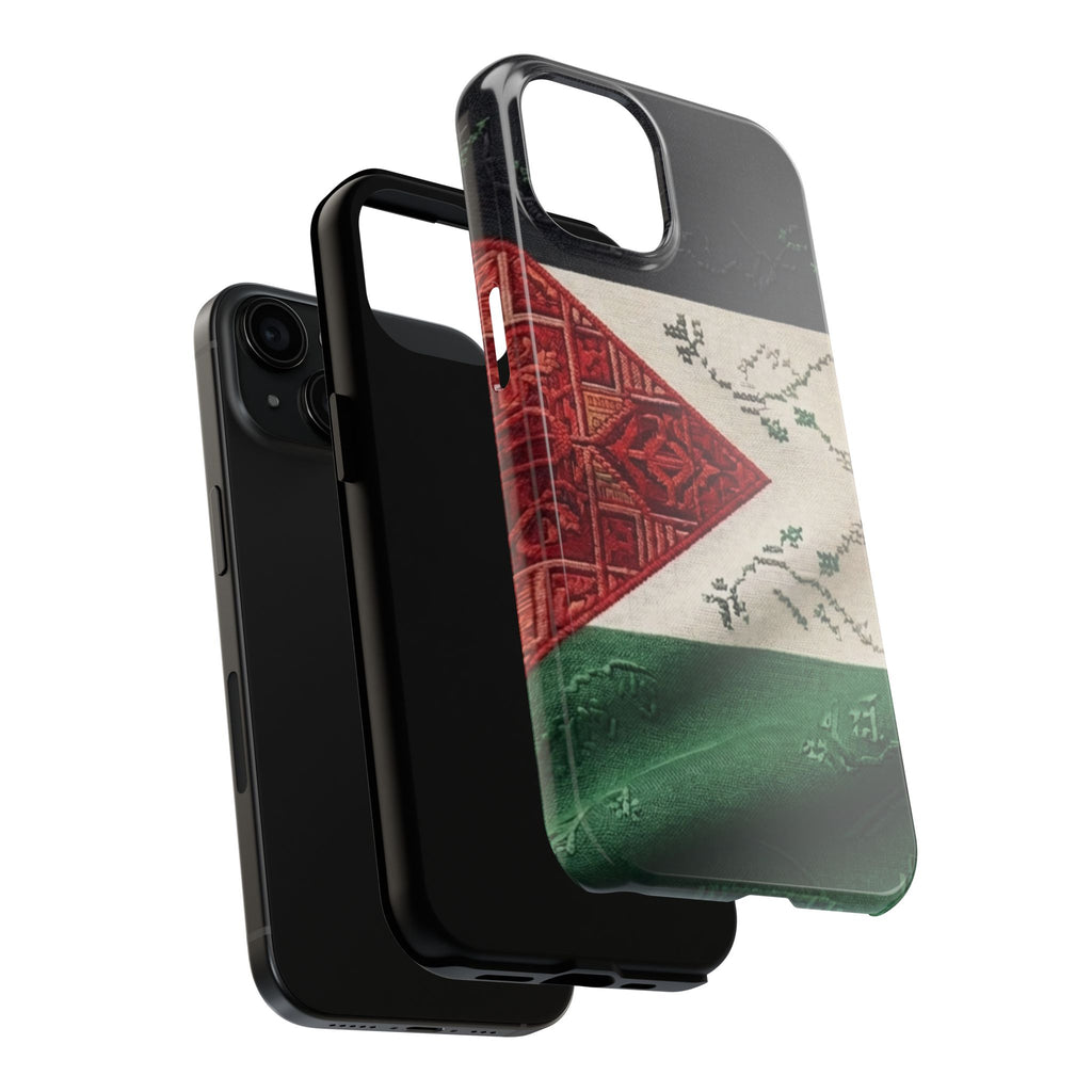 Palestine Flag Pattern Tough Phone Case | Palestine Textile Design