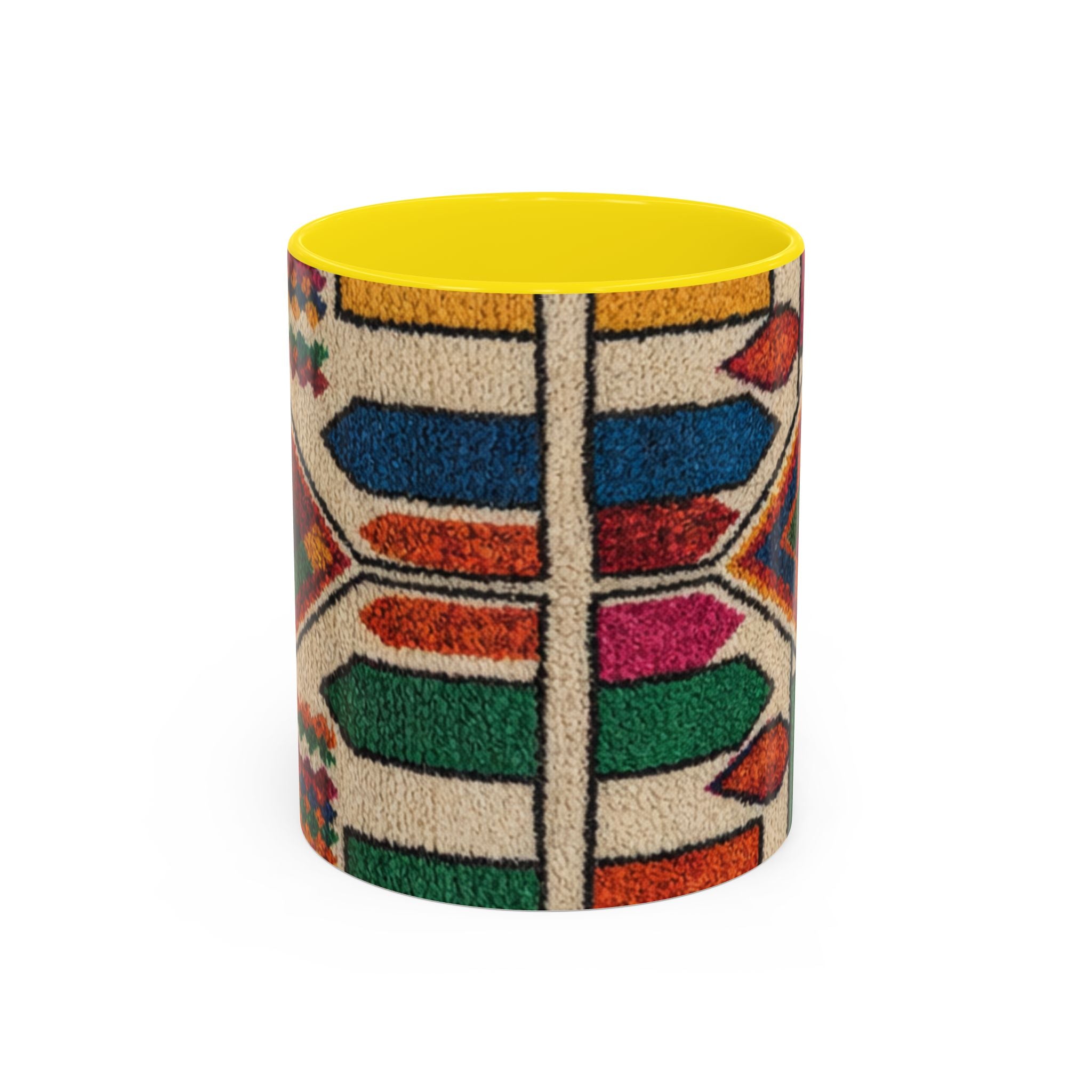 Colorful Geometric Moroccan Pattern Accent Coffee Mug | 11oz or 15oz