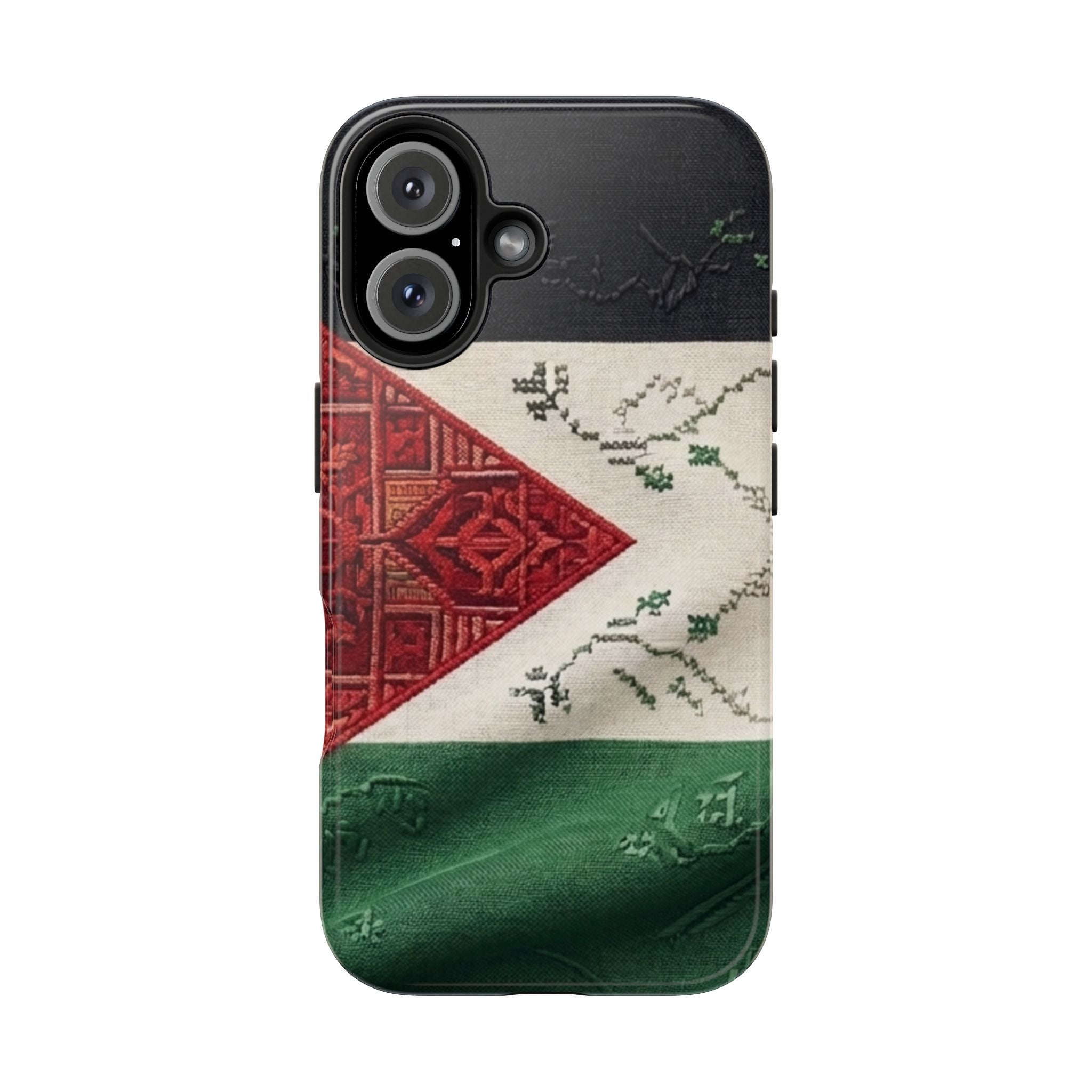 Palestine Flag Pattern Tough Phone Case | Palestine Textile Design