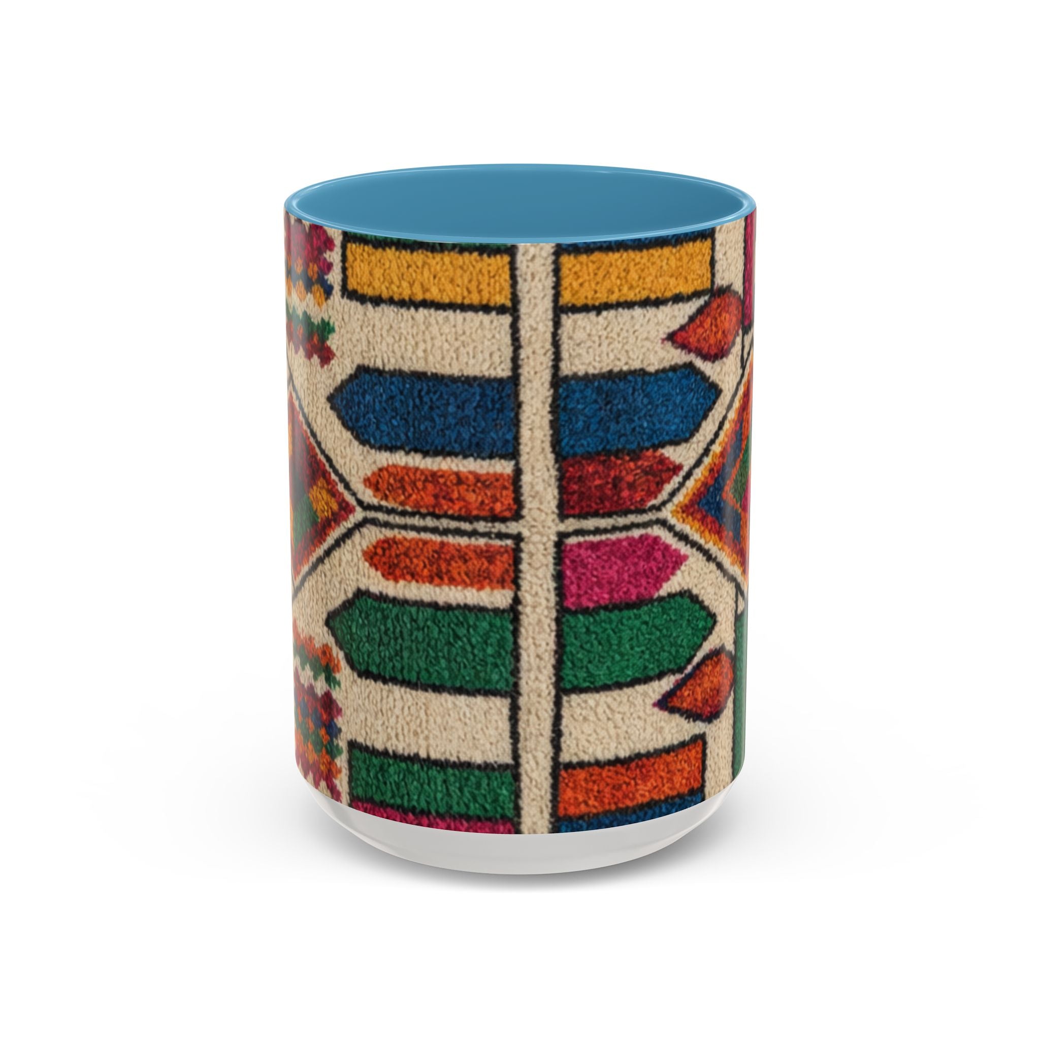 Colorful Geometric Moroccan Pattern Accent Coffee Mug | 11oz or 15oz