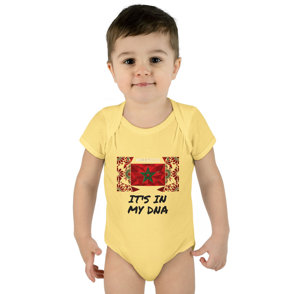 Cute Morocco Flag It's In My DNA Infant Bodysuit | Baby Onesie