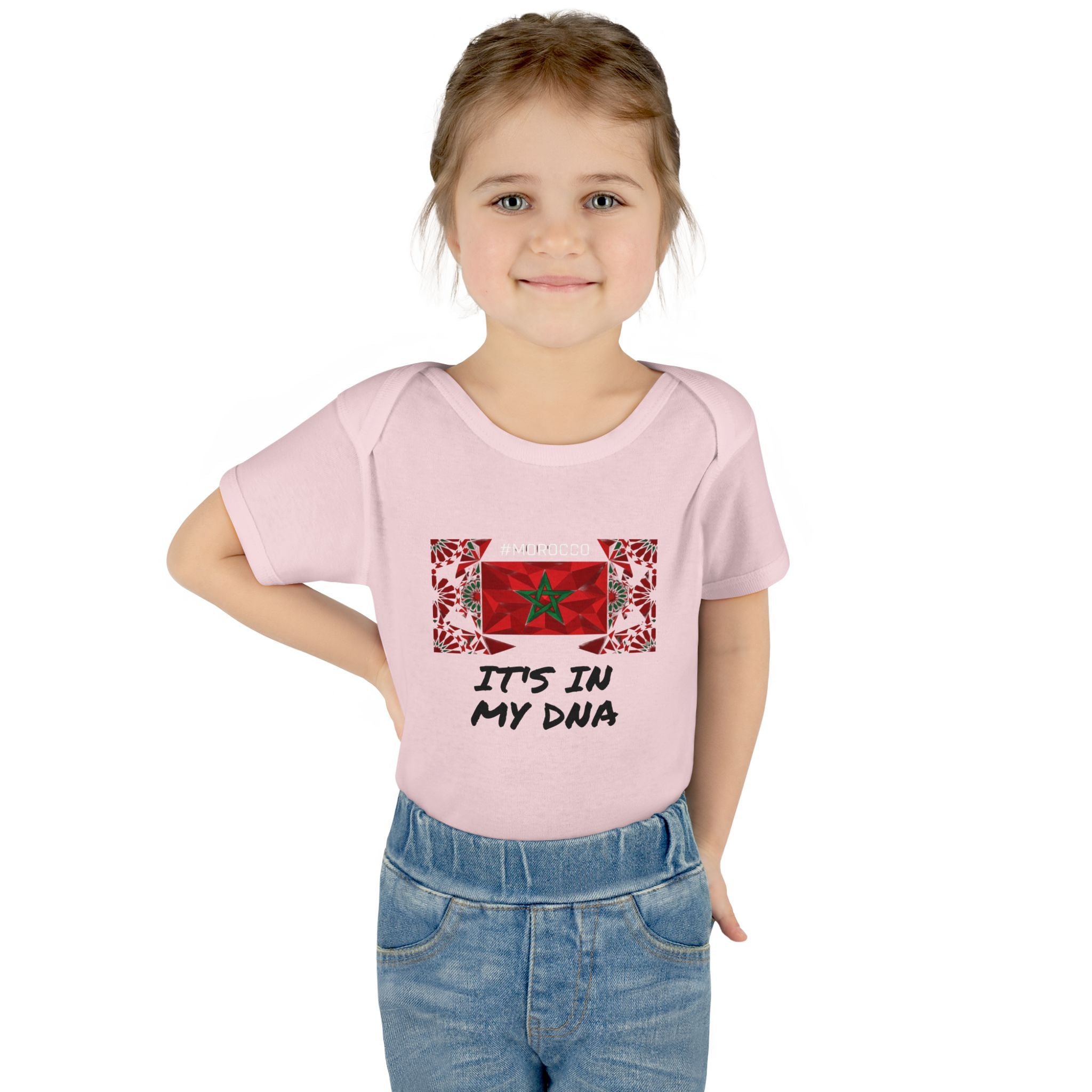 Cute Morocco Flag It's In My DNA Infant Bodysuit | Baby Onesie