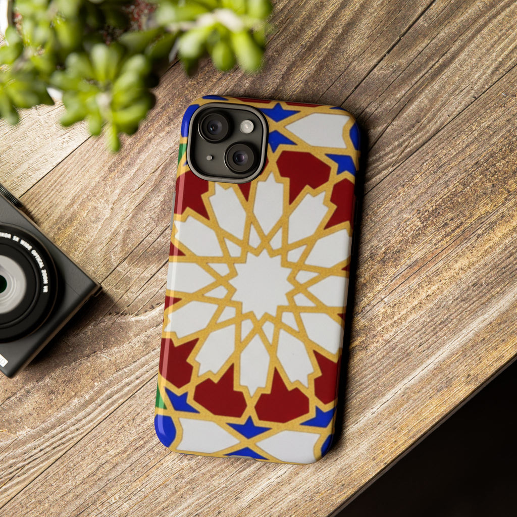 Geometric Moroccan Pattern Tough Case | Colorful Mosaic Phone Cover