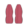 Red and Pink Vertical Stripe Car Seat Covers | Striped Auto Seat Protector