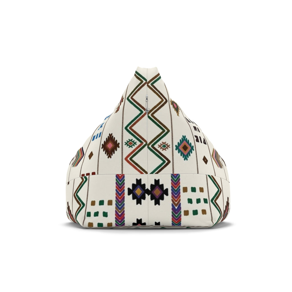 Southwestern Aztec Pattern Bean Bag Chair Cover | Geometric Tribal Print