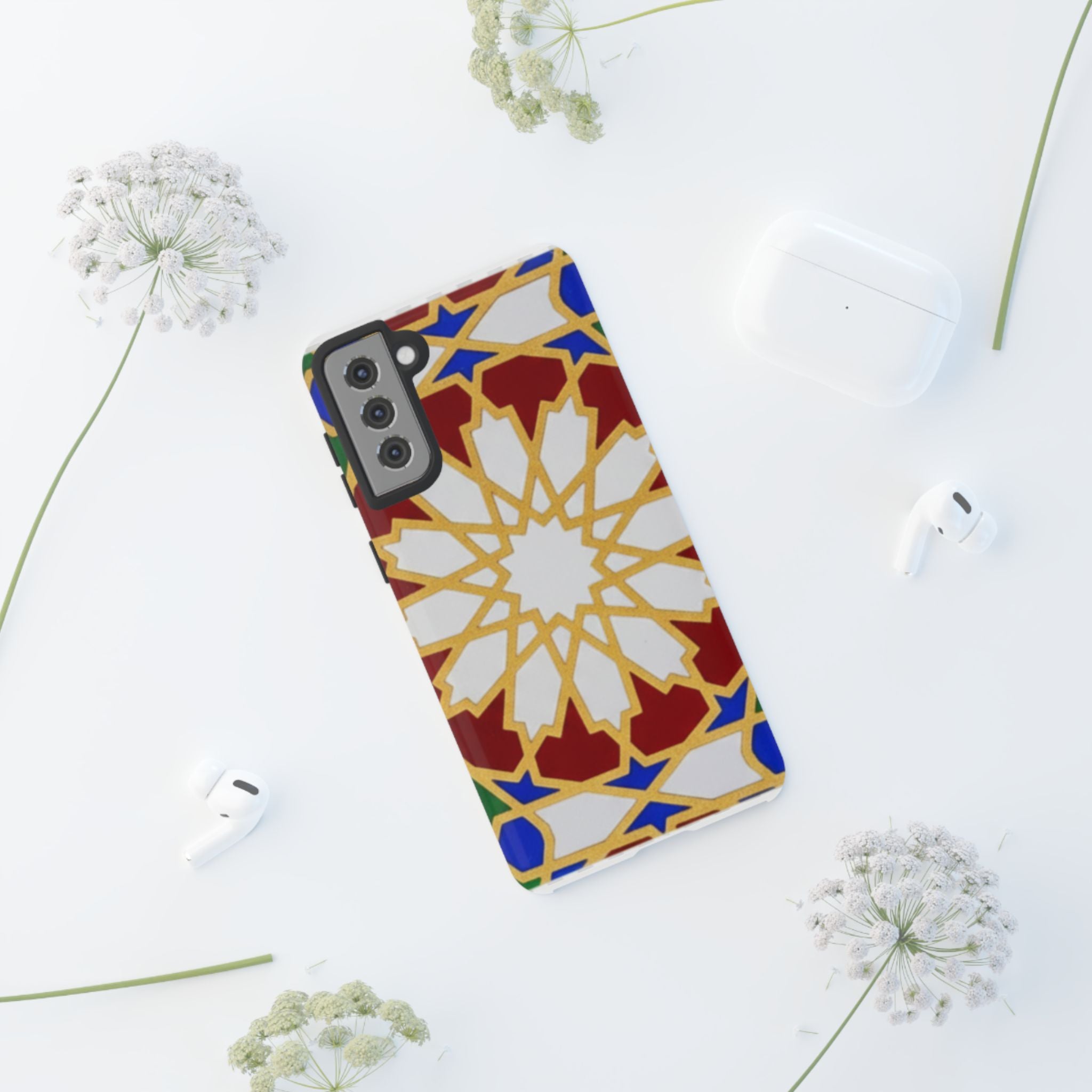 Geometric Moroccan Pattern Tough Case | Colorful Mosaic Phone Cover