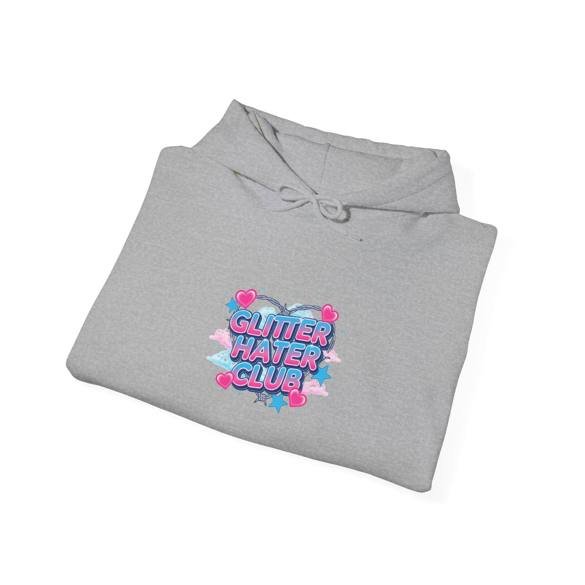 Snarky Neon Heart Airbrush Hoodie | Y2K graffiti, barbiecore sarcasm