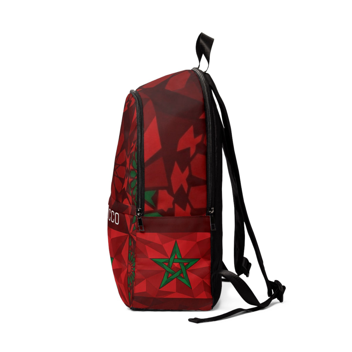 Morocco Flag Geometric Star Backpack | Moroccan Backpack