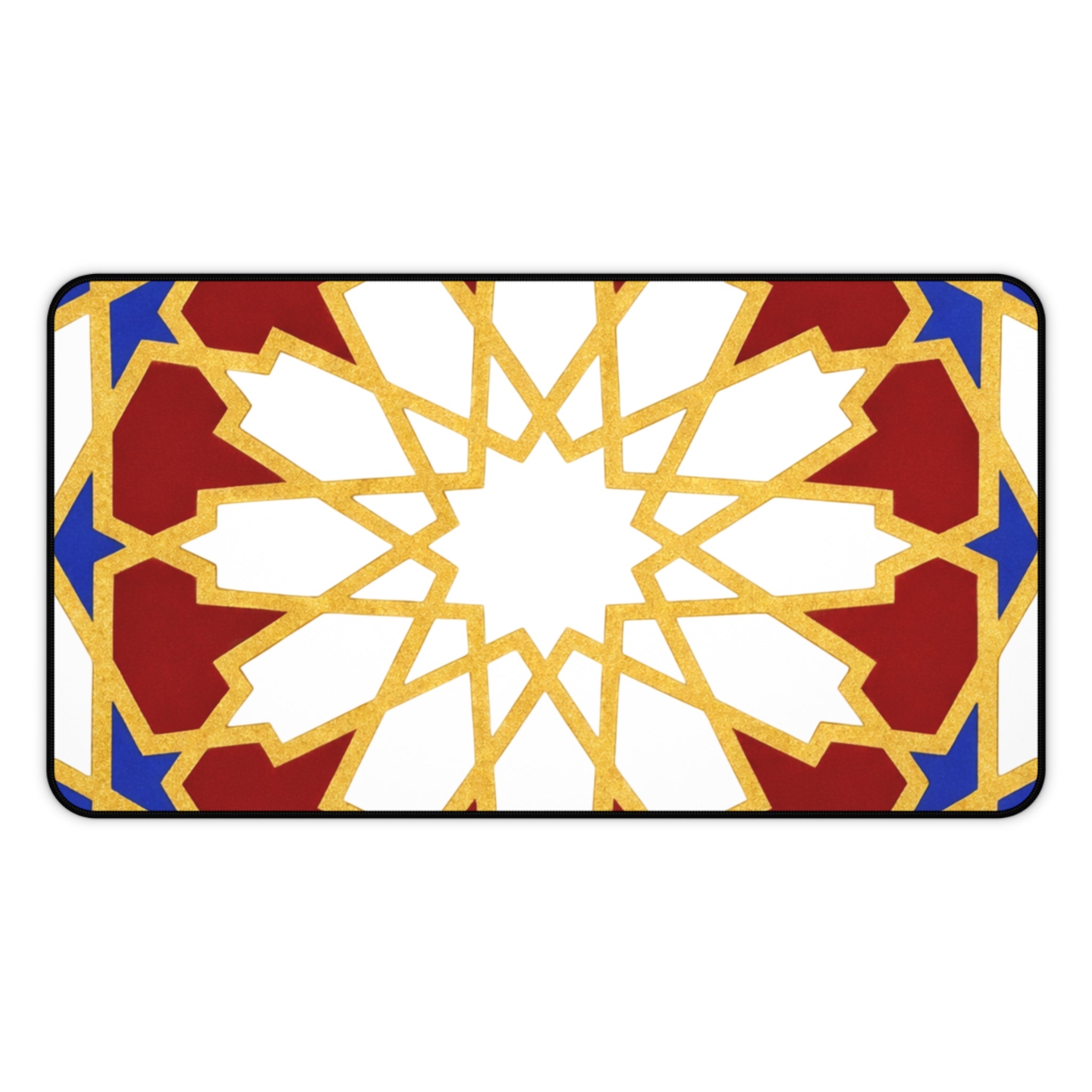 Geometric Moorish Star Desk Mat | Moroccan Pattern Mousepad