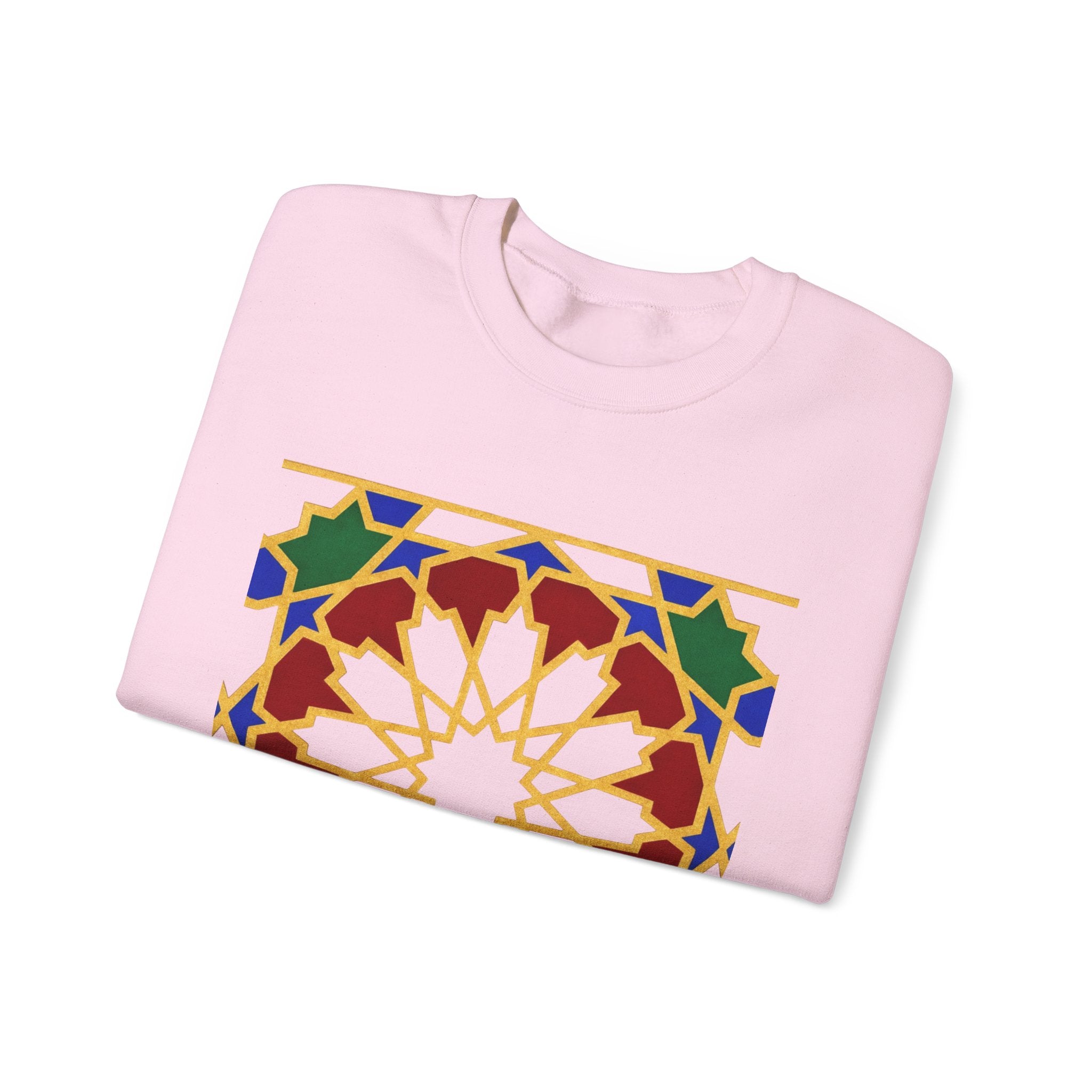 Geometric Moorish Tile Sweatshirt | Moroccan Mosaic Pattern