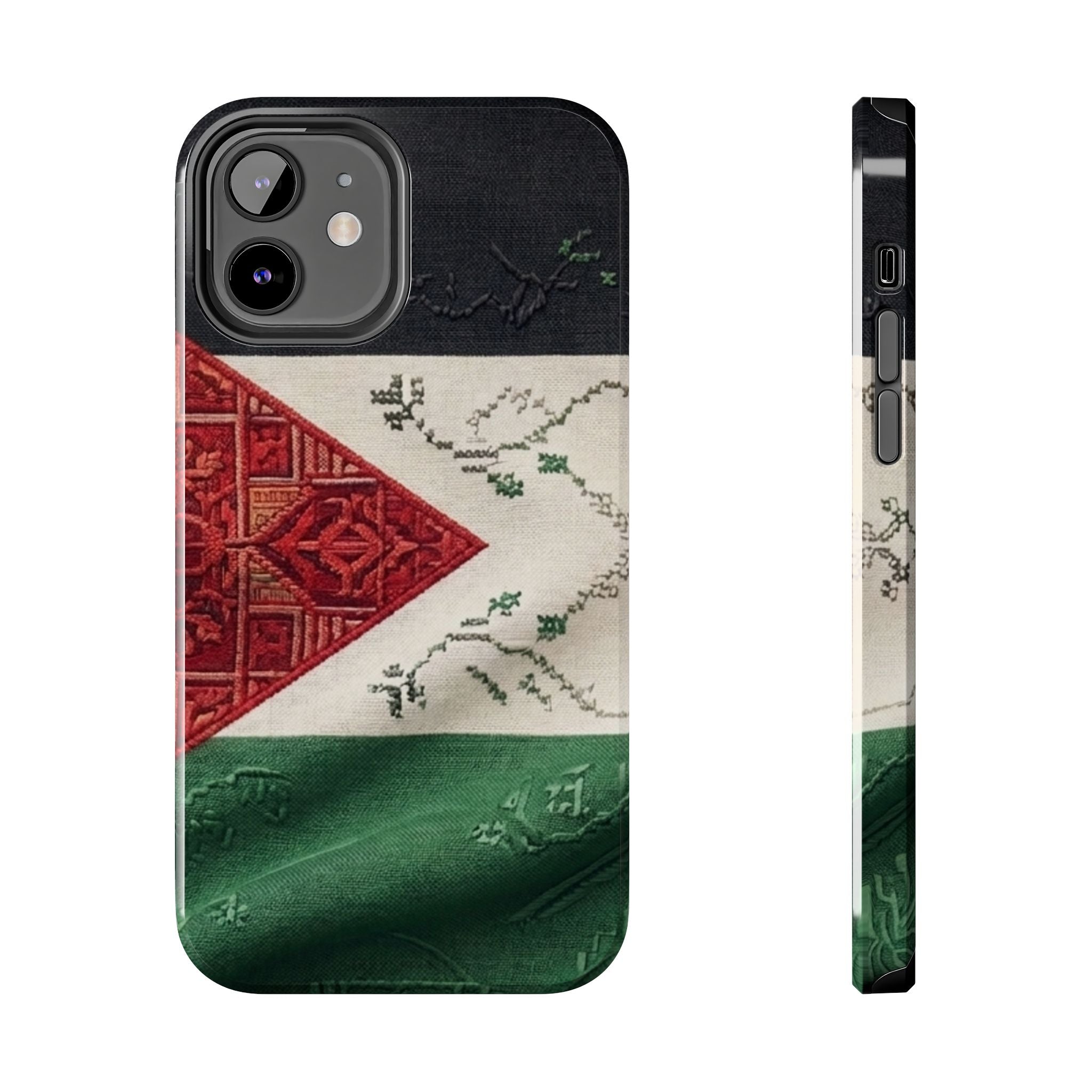 Palestine Flag Pattern Tough Phone Case | Palestine Textile Design