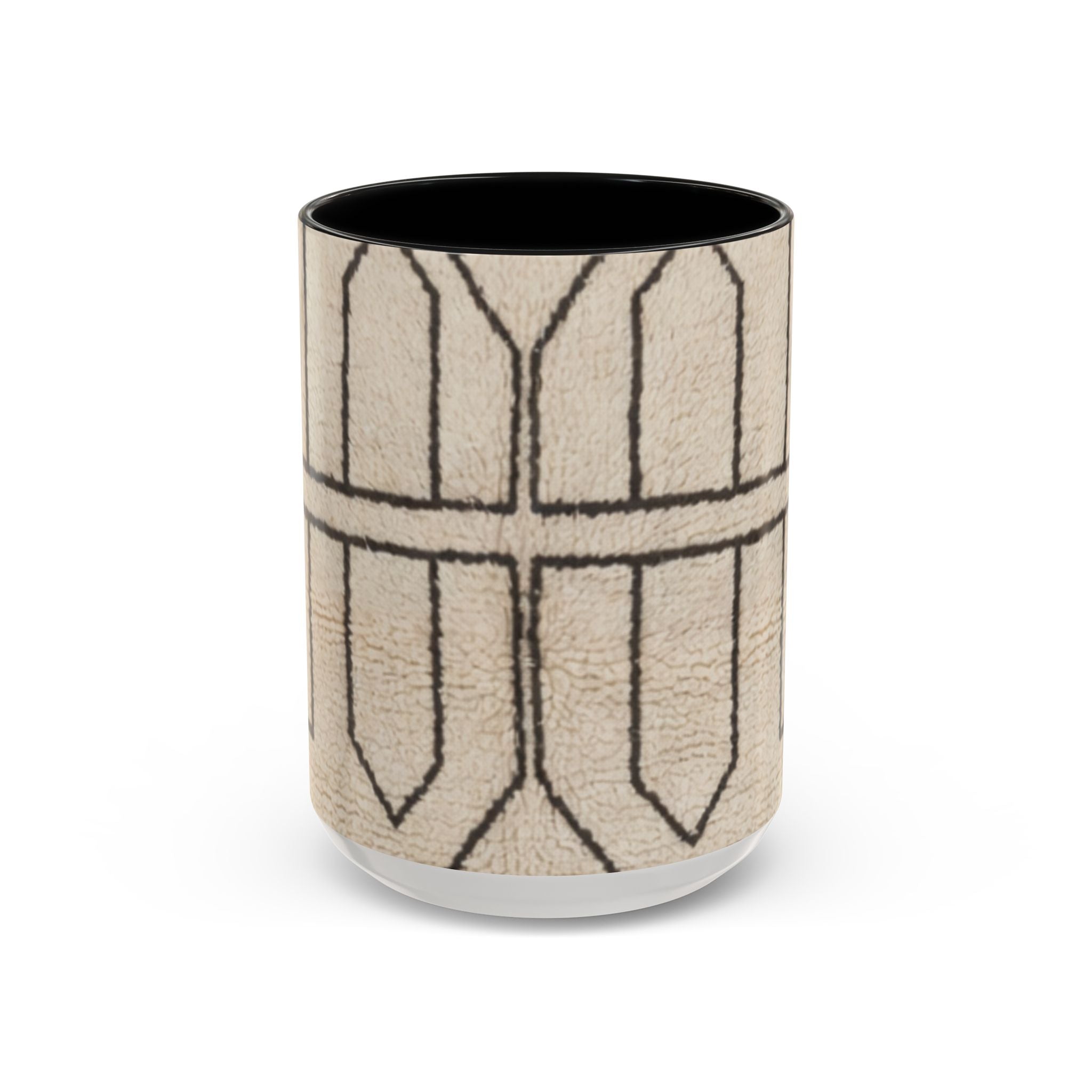 Neutral Geometric Pattern Mug | Accent Coffee Mug 11oz 15oz