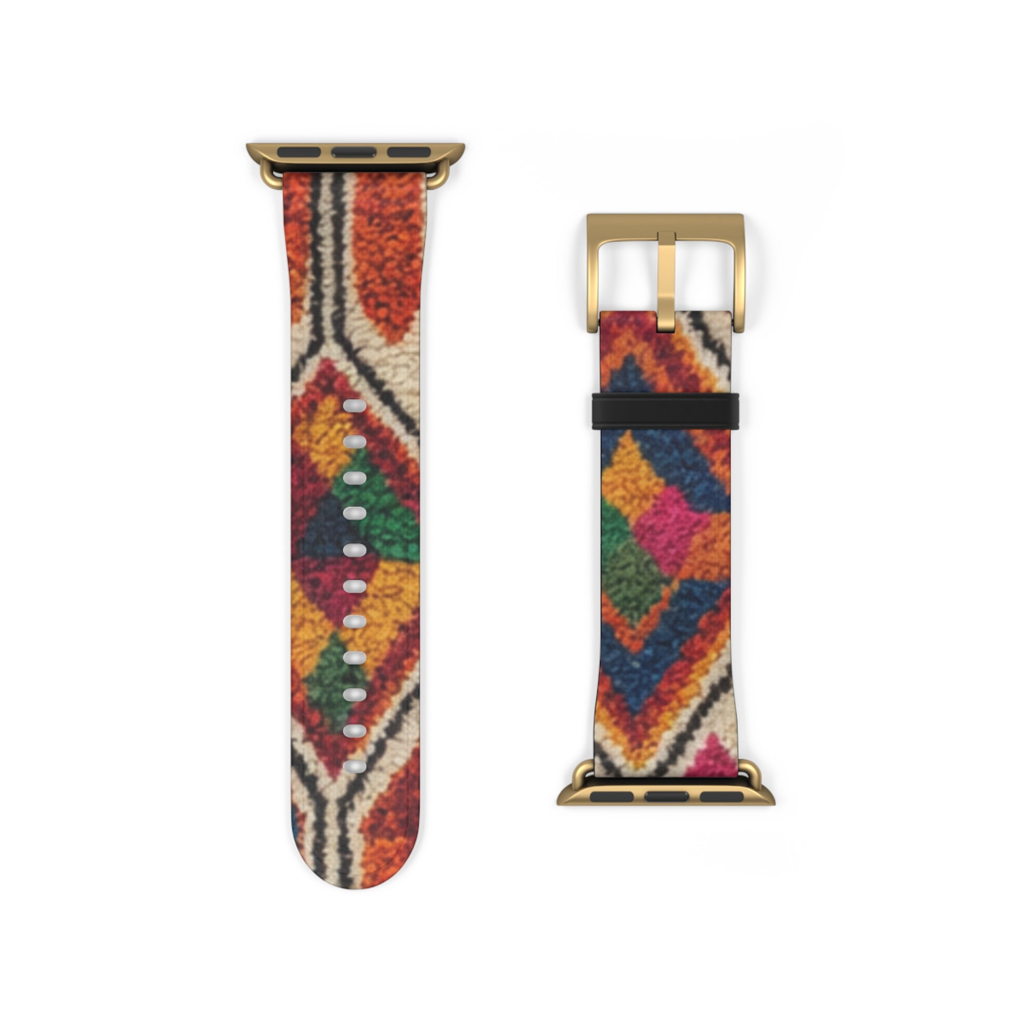 Boho Kilim Pattern Watch Band | Colorful Moroccan Berber Strap