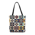 Boho Geometric Patchwork Woven Tote | Kilim Diamond Pattern Tote