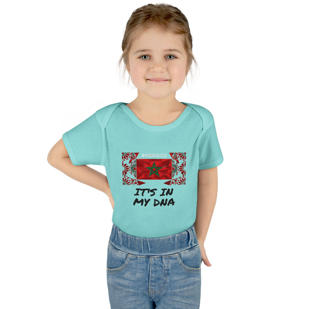 Cute Morocco Flag It's In My DNA Infant Bodysuit | Baby Onesie