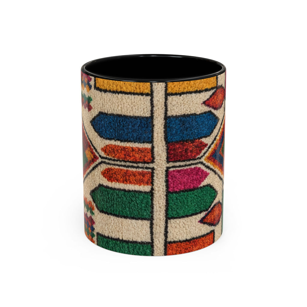 Colorful Geometric Moroccan Pattern Accent Coffee Mug | 11oz or 15oz