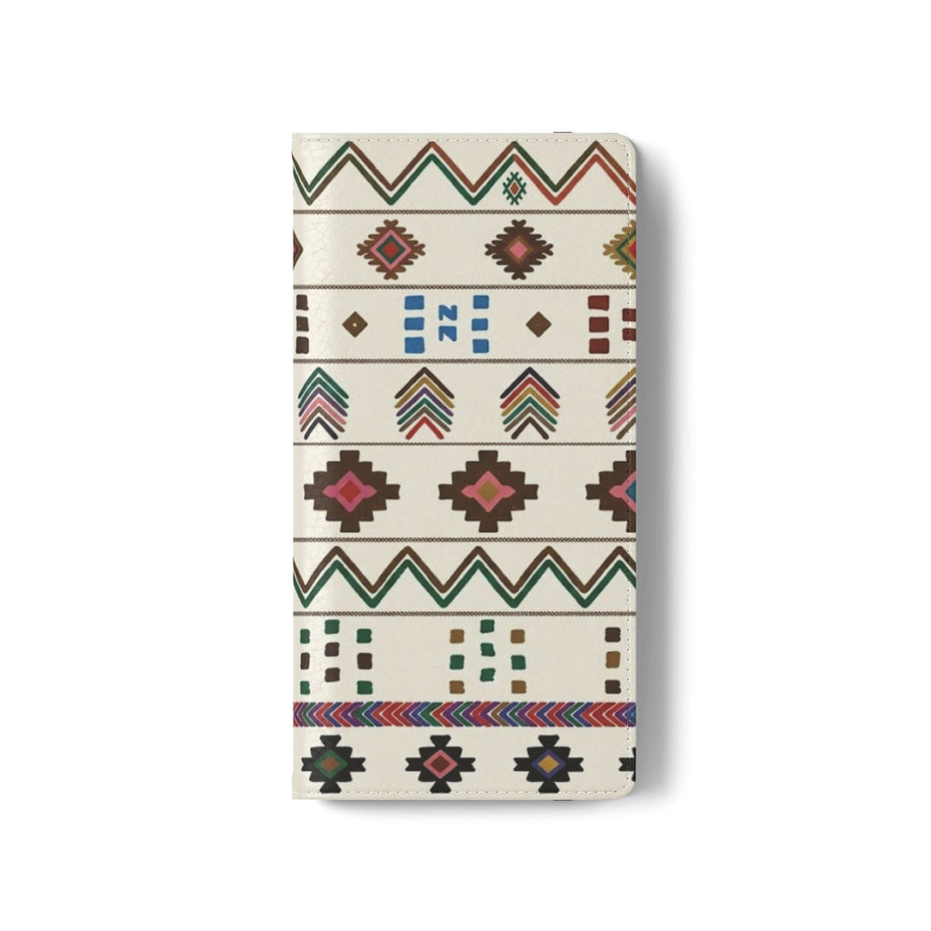 Southwestern Aztec Pattern Flip Case | Tribal Phone Wallet, Card Slots