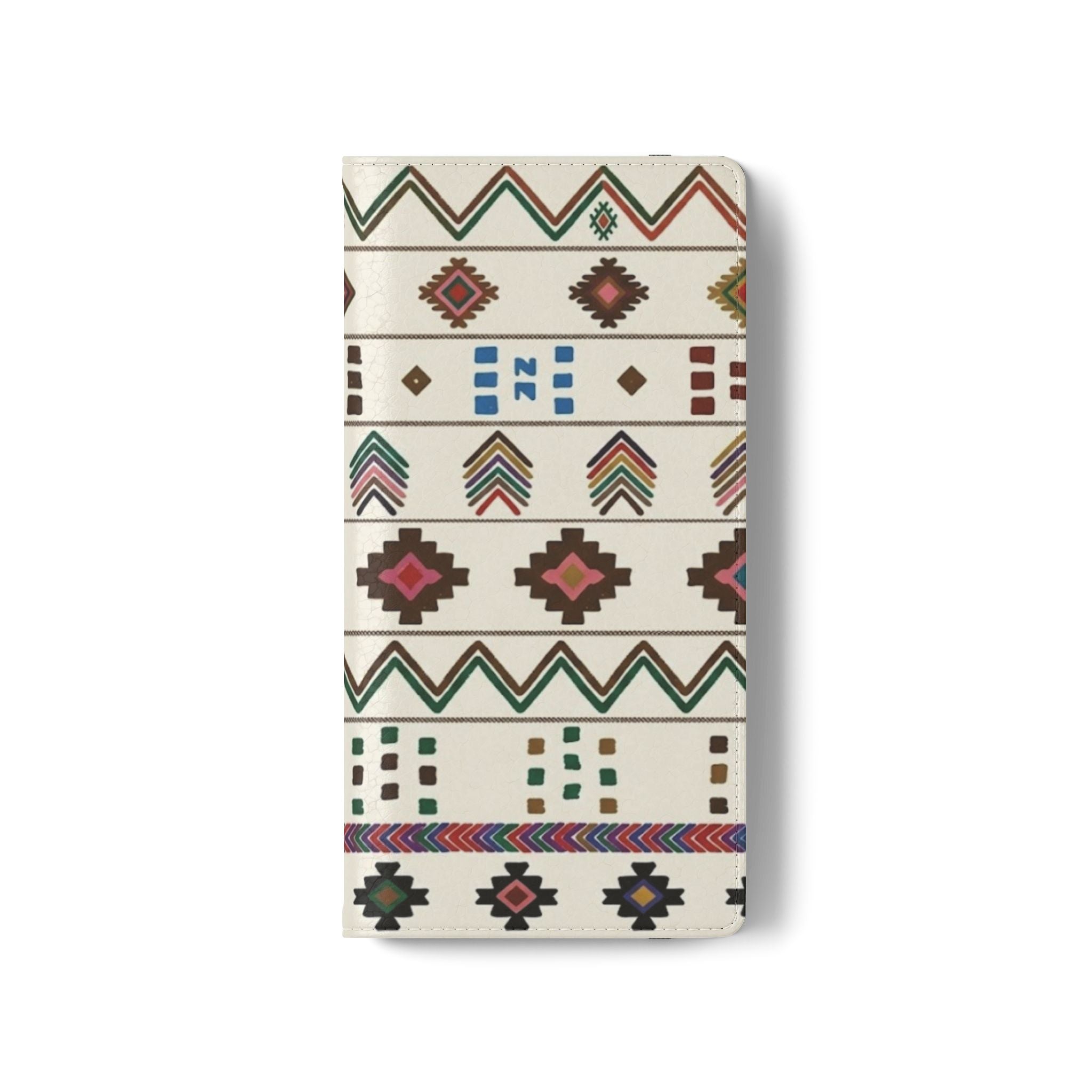 Southwestern Aztec Pattern Flip Case | Tribal Phone Wallet, Card Slots