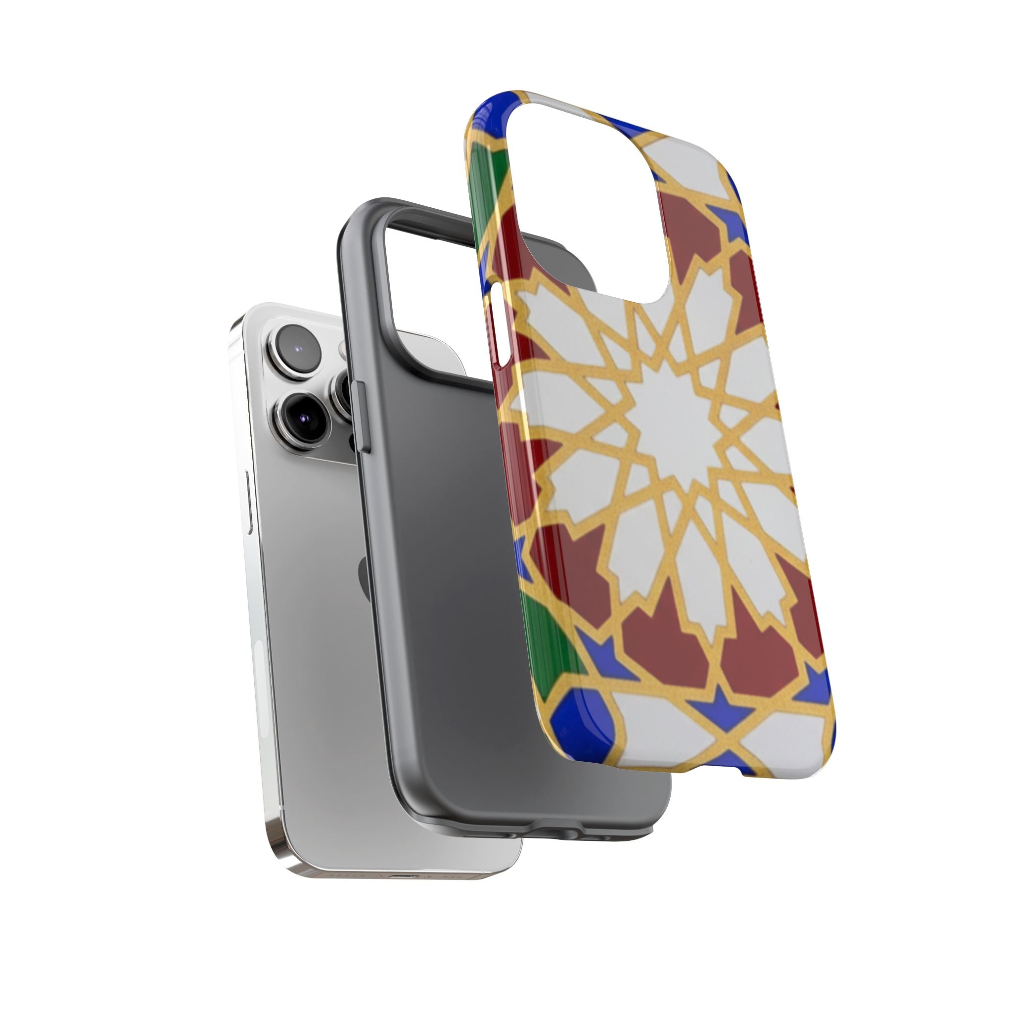 Geometric Moroccan Pattern Tough Case | Colorful Mosaic Phone Cover