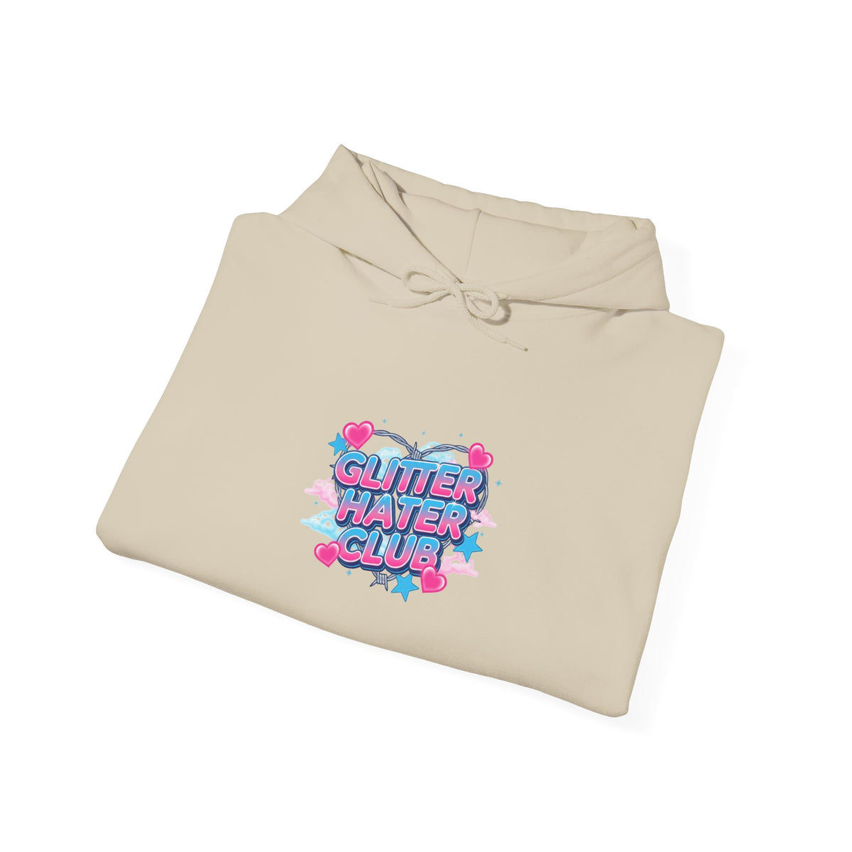 Snarky Neon Heart Airbrush Hoodie | Y2K graffiti, barbiecore sarcasm