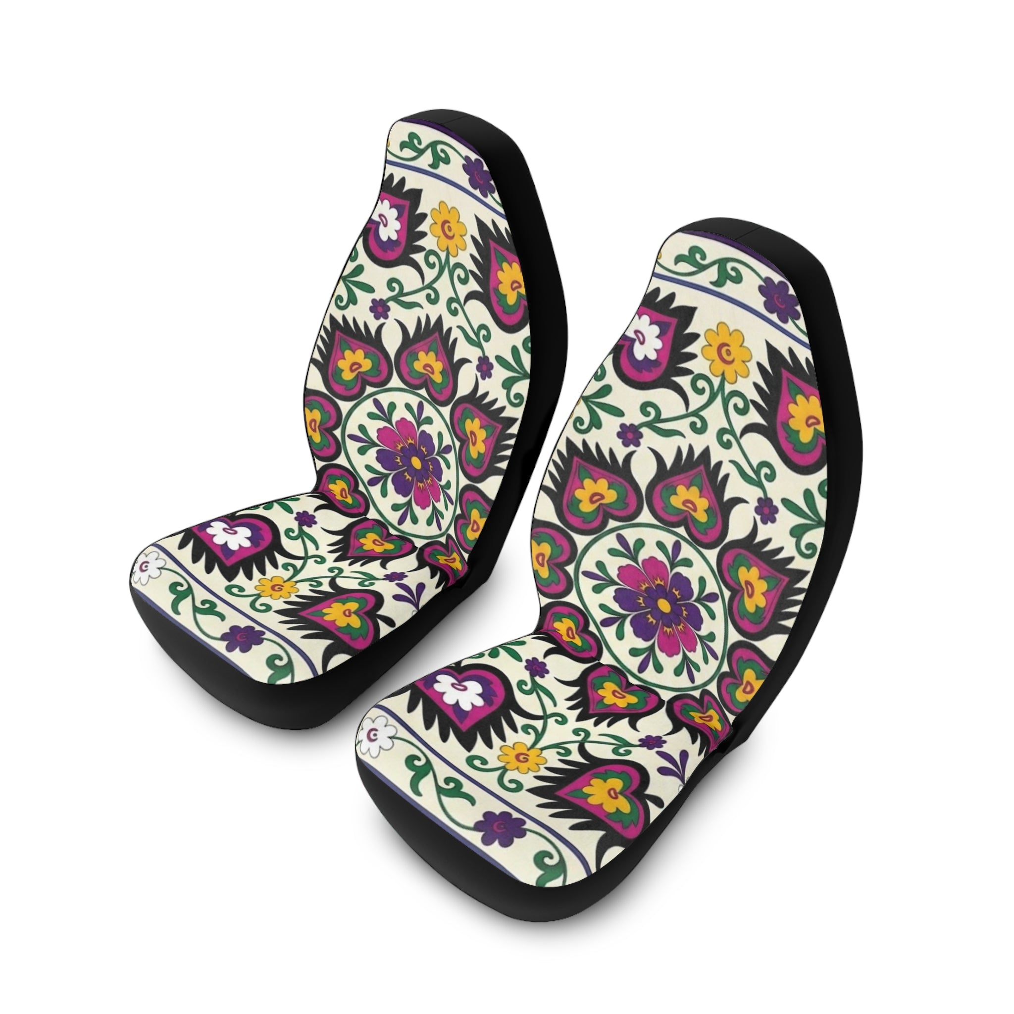 Floral Mandala Pattern Car Seat Covers | Polyester