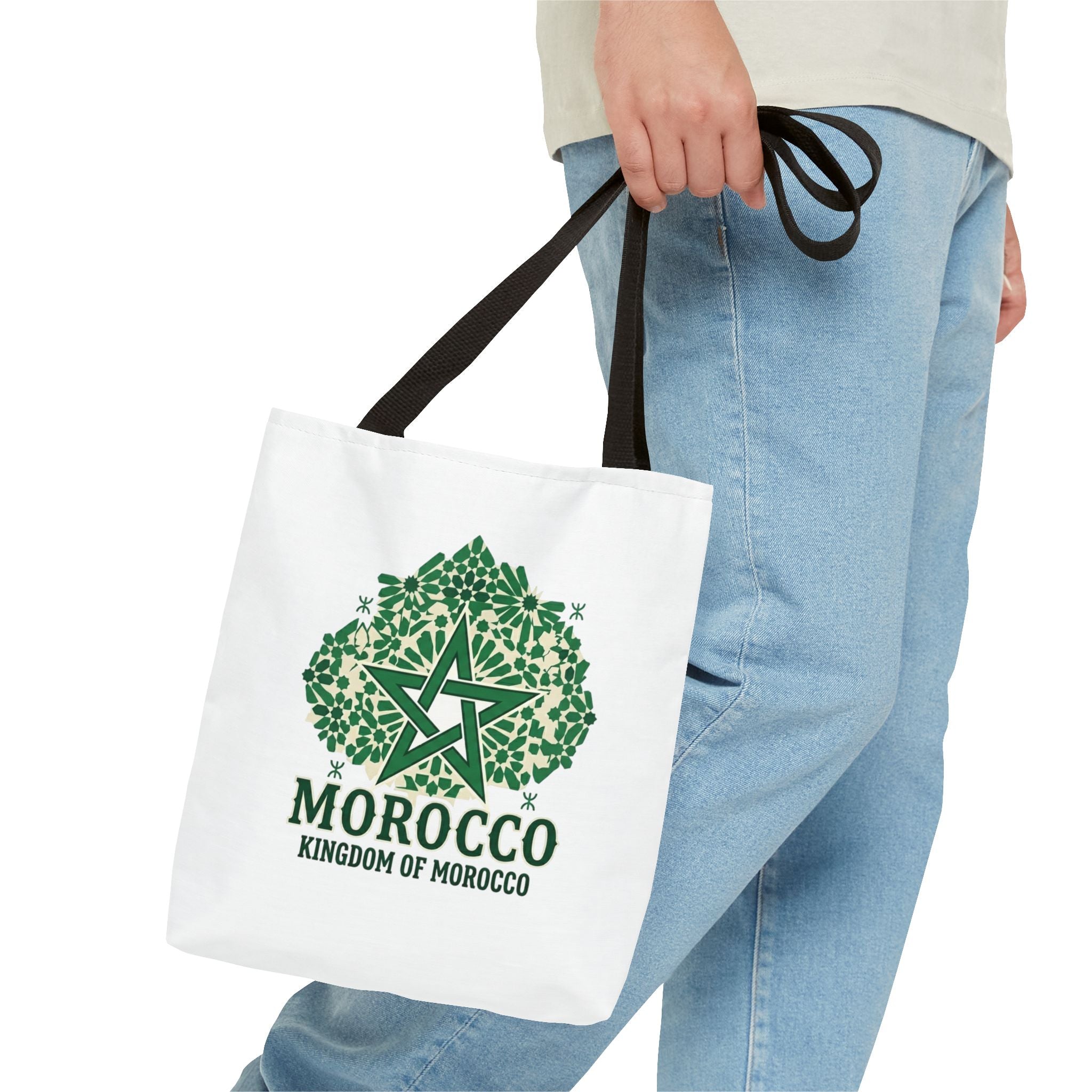 Morocco Star Emblem Tote Bag | Kingdom of Morocco Graphic Tote