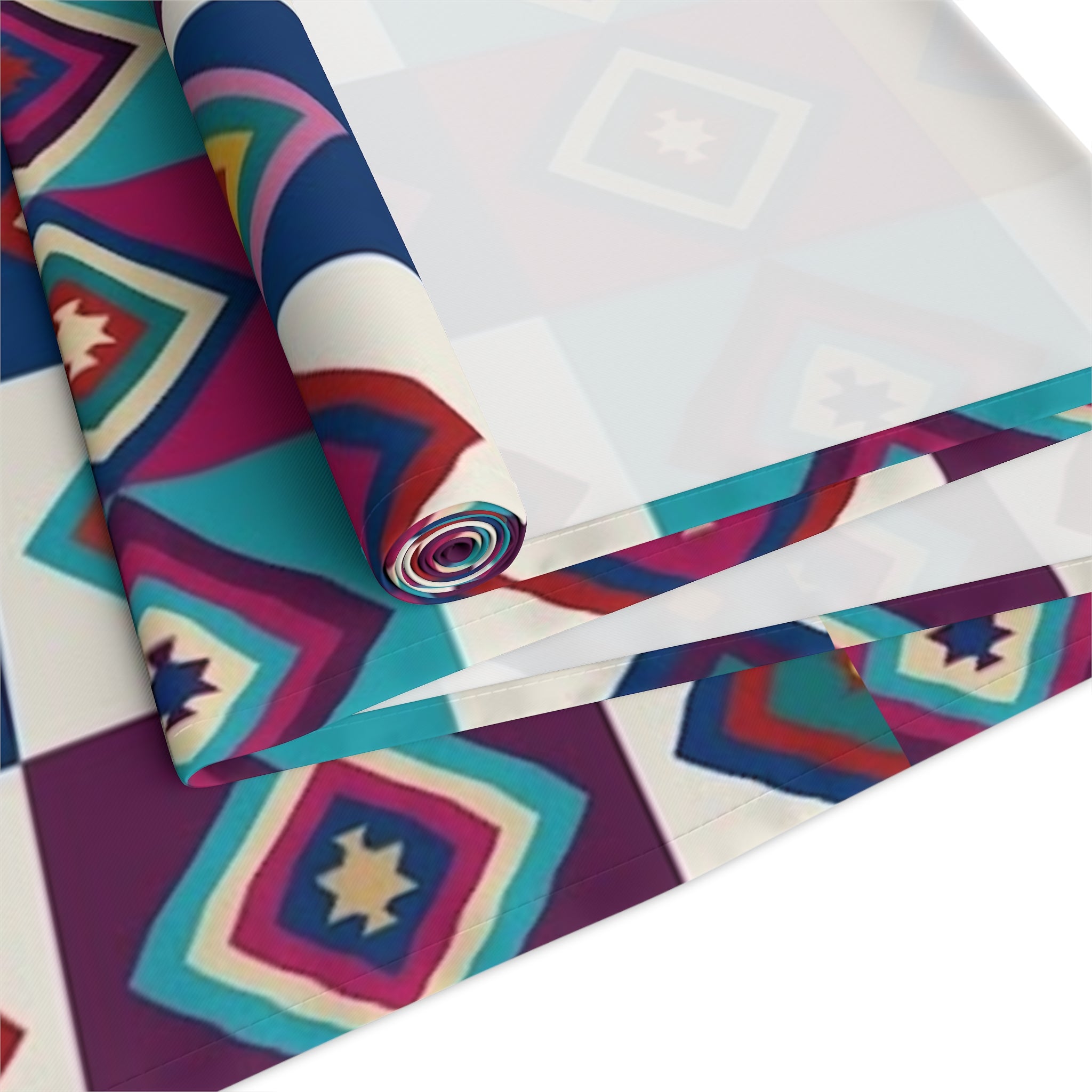 Southwestern Diamond Table Runner | Cotton Blue table runner