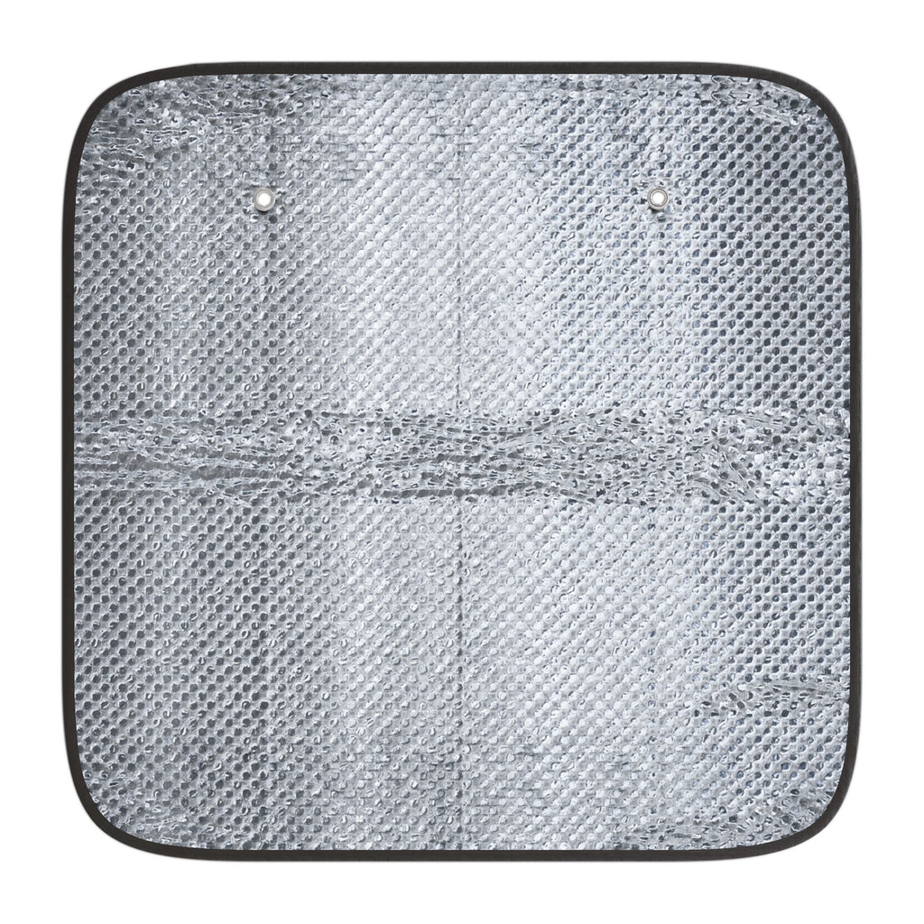 Retro Sunburst Car Sun Shade | Boho Waves Windshield Cover