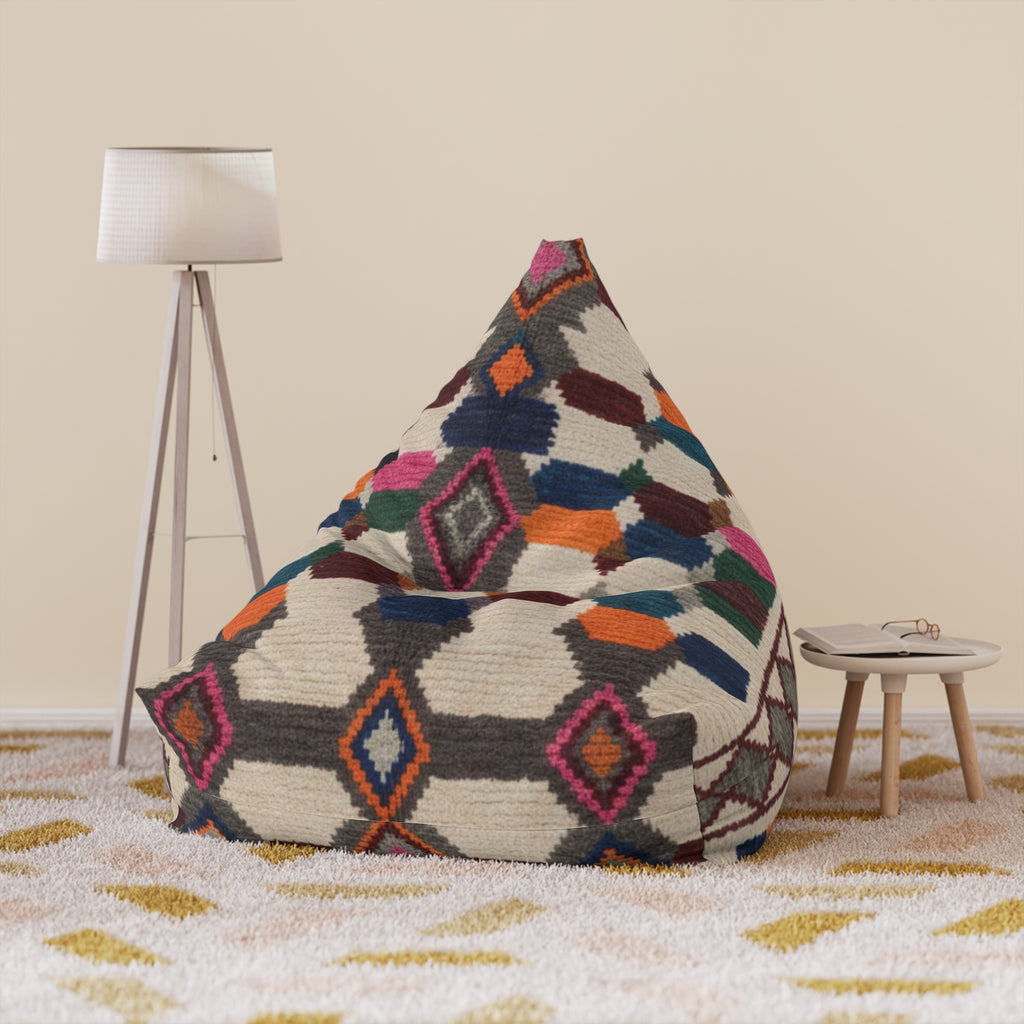 Bean Bag Chair Cover | Moroccan Berber Print