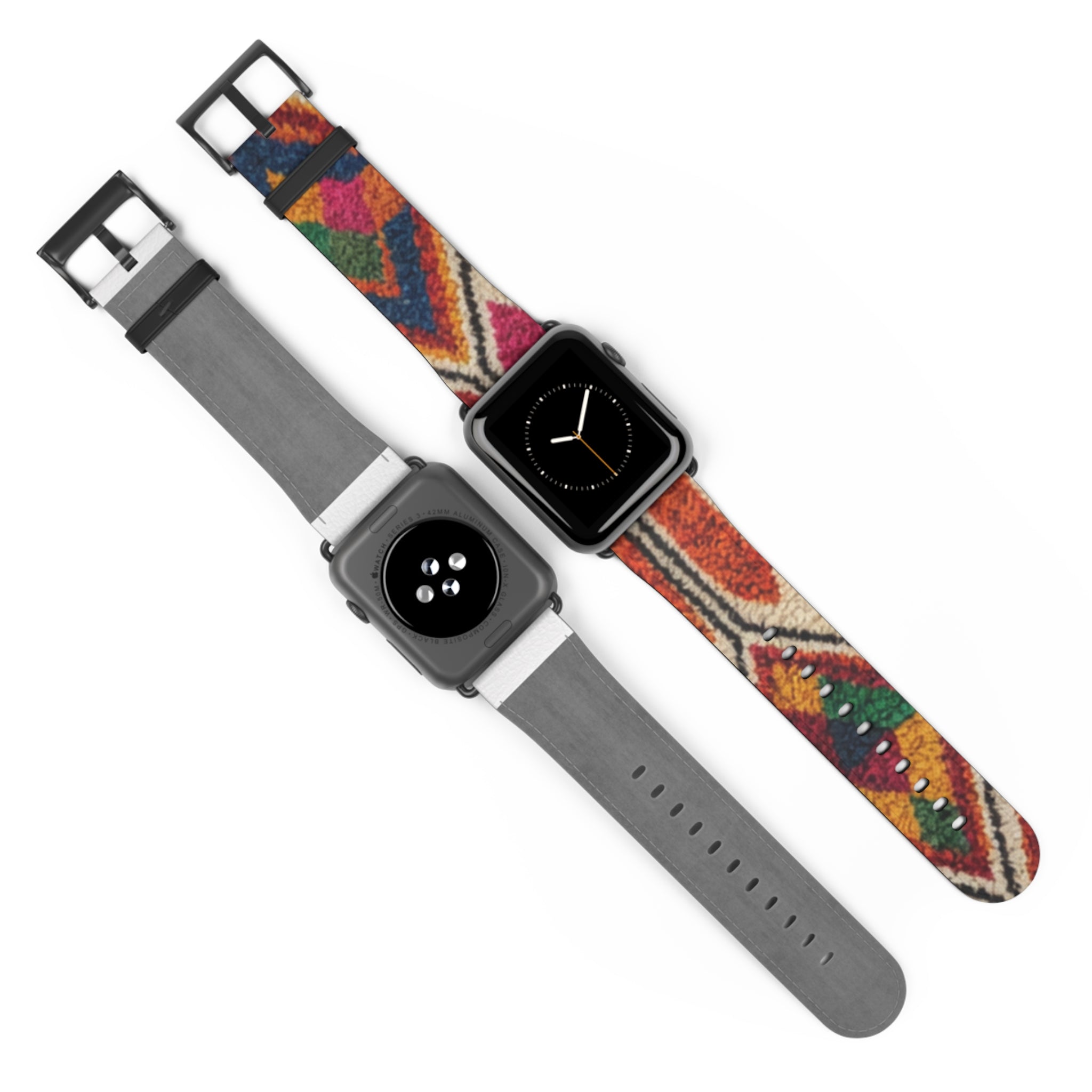 Boho Kilim Pattern Watch Band | Colorful Moroccan Berber Strap