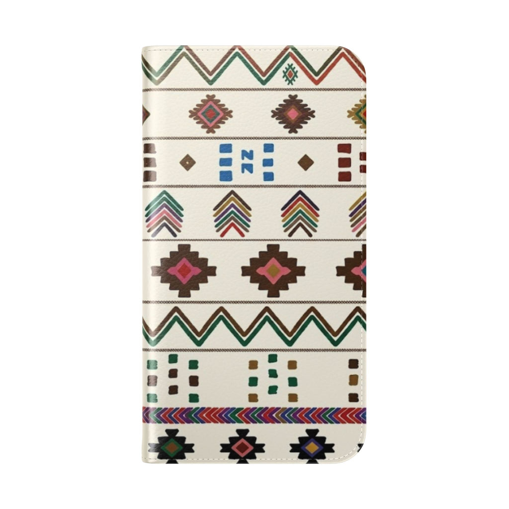 Southwestern Aztec Pattern Flip Case | Tribal Phone Wallet, Card Slots