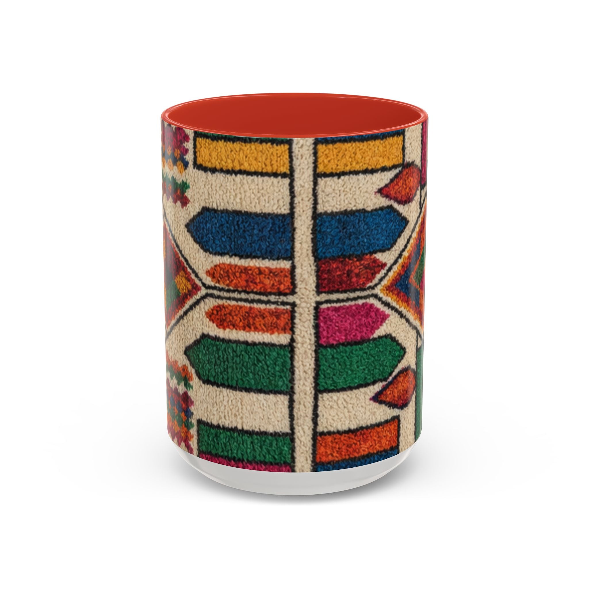 Colorful Geometric Moroccan Pattern Accent Coffee Mug | 11oz or 15oz