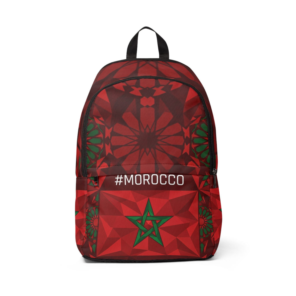 Morocco Flag Geometric Star Backpack | Moroccan Backpack