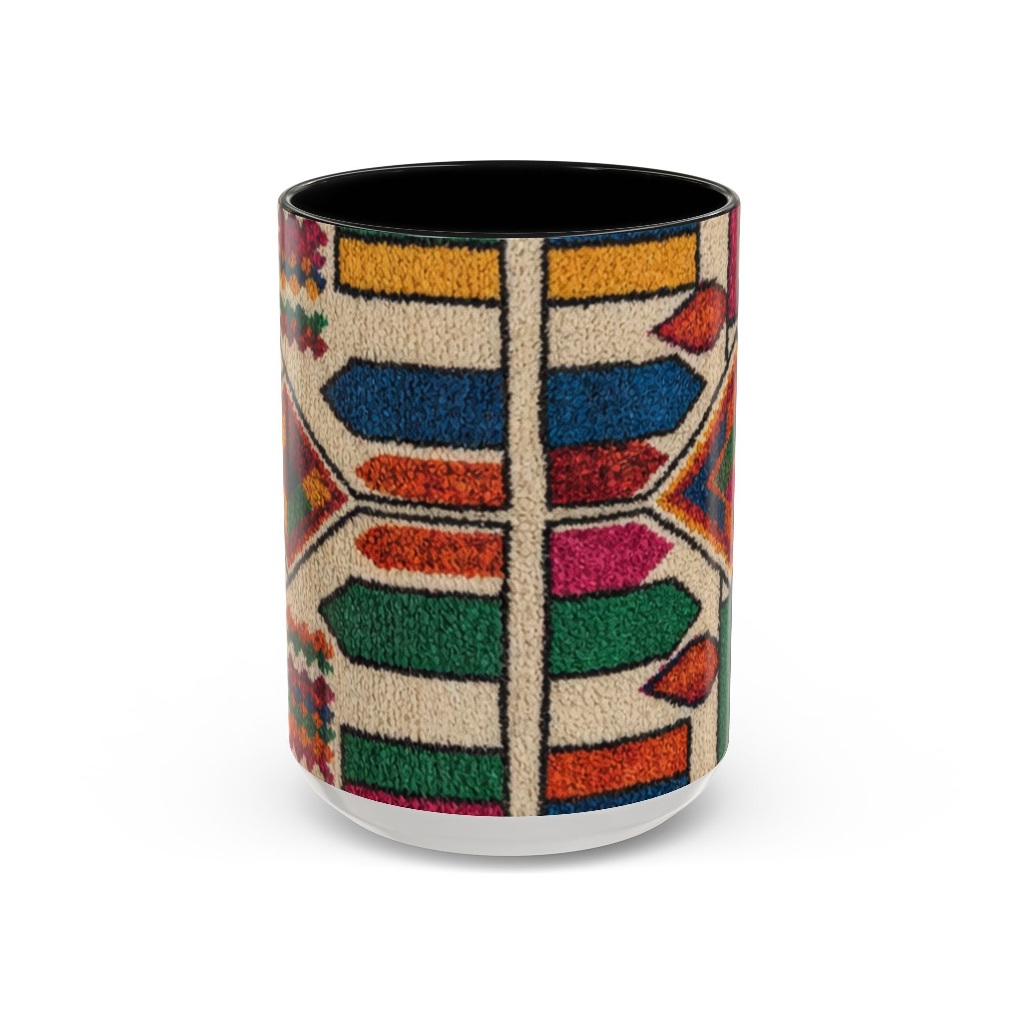 Colorful Geometric Moroccan Pattern Accent Coffee Mug | 11oz or 15oz