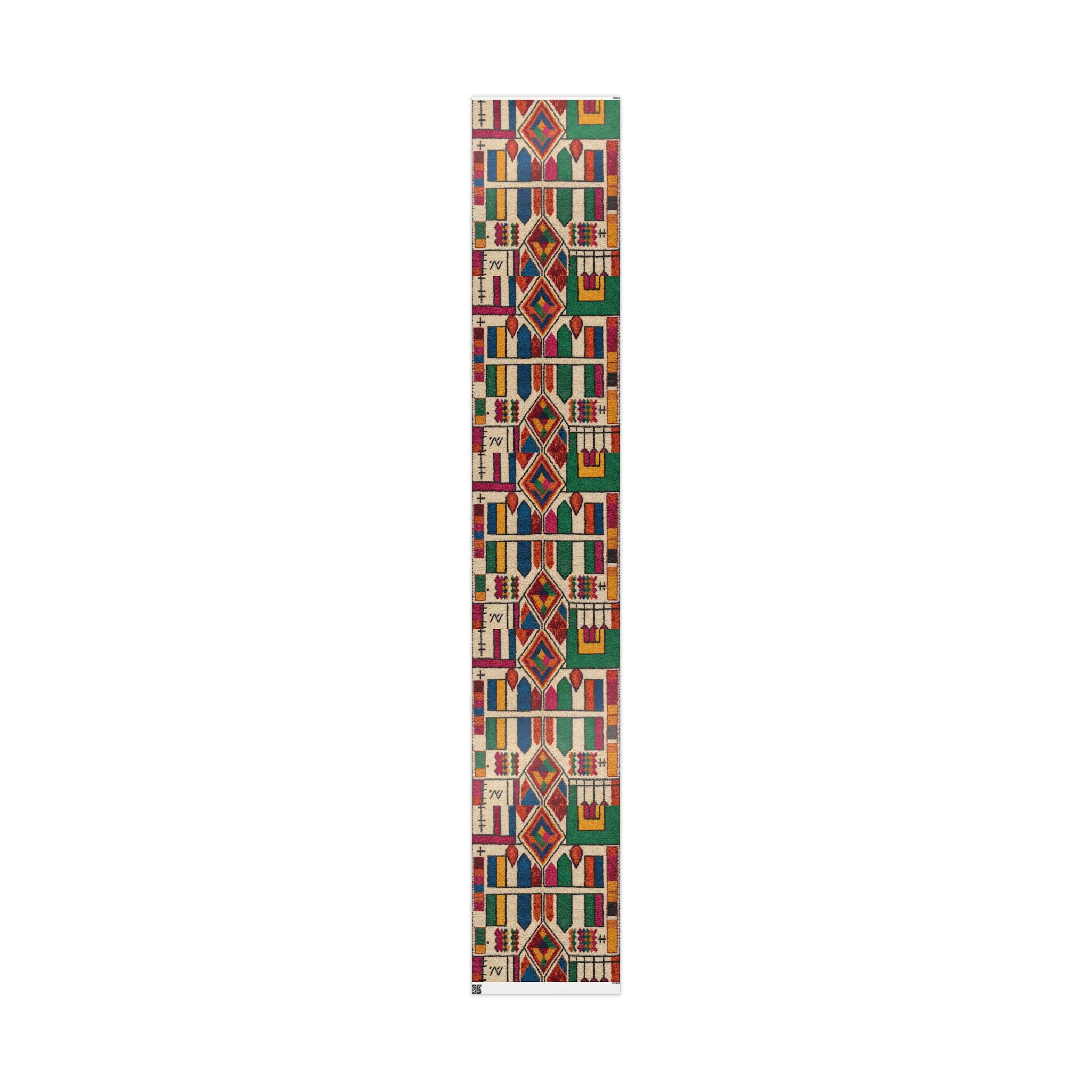 Wrapping Paper - Colorful Geometric Kente Pattern Gift Wrap