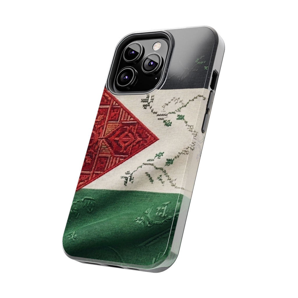 Palestine Flag Pattern Tough Phone Case | Palestine Textile Design