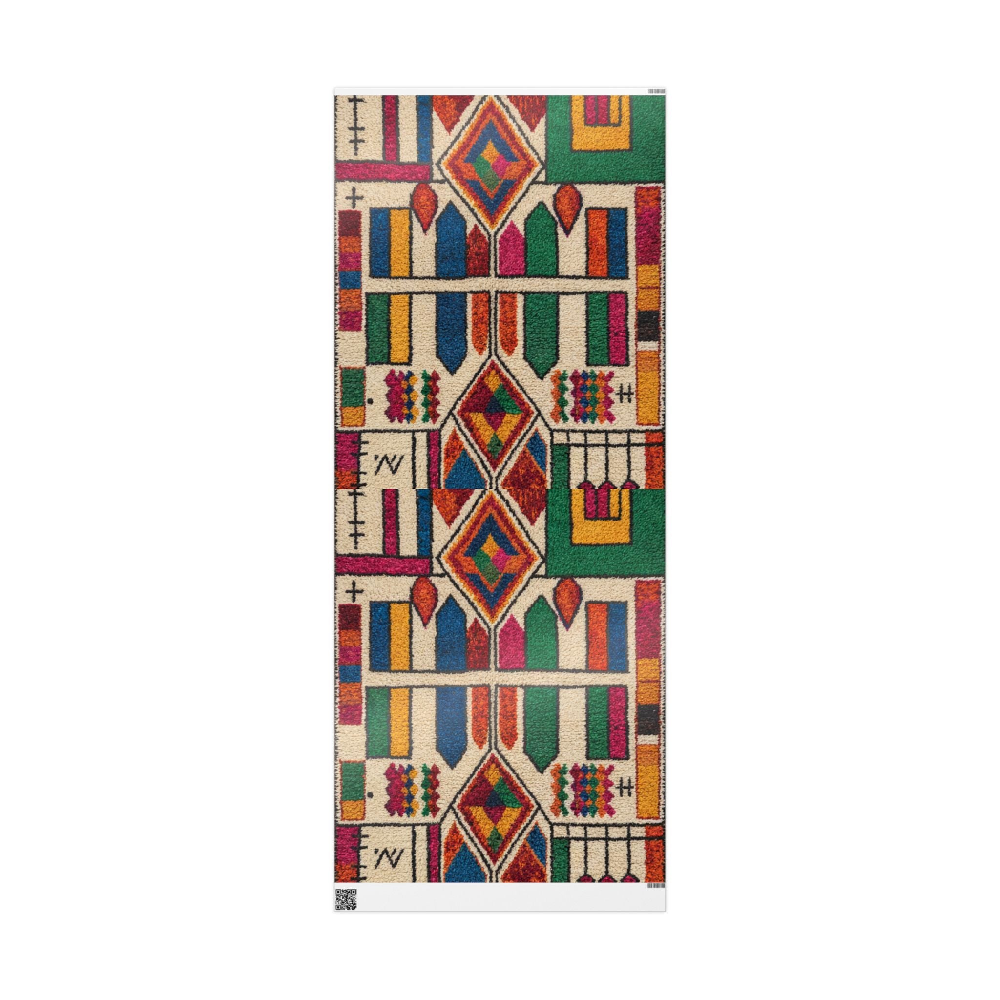 Wrapping Paper - Colorful Geometric Kente Pattern Gift Wrap