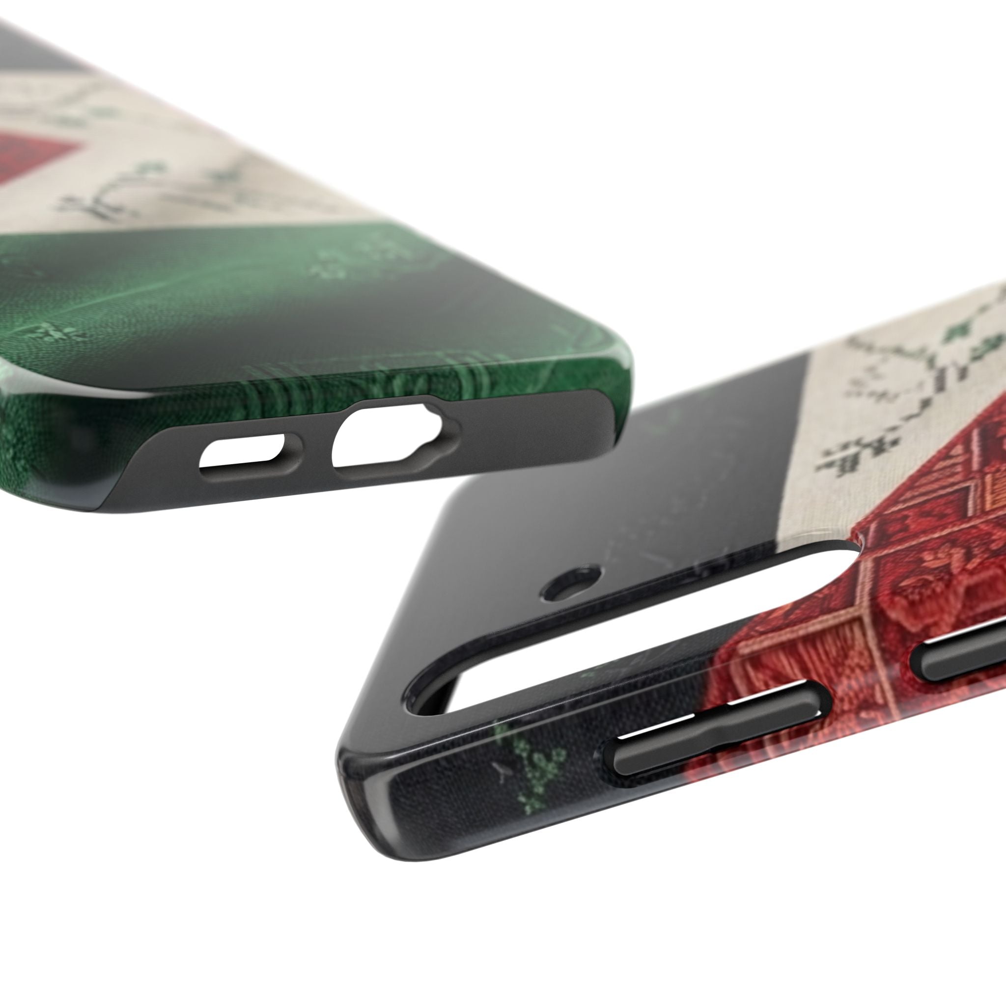 Palestine Flag Pattern Tough Phone Case | Palestine Textile Design