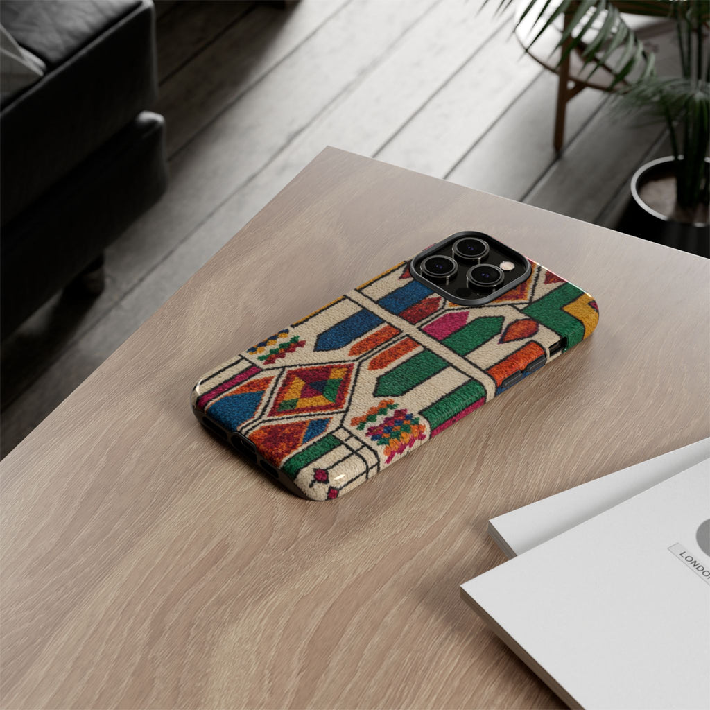 Colorful Moroccan Berber Pattern Phone Case | Tough Cases