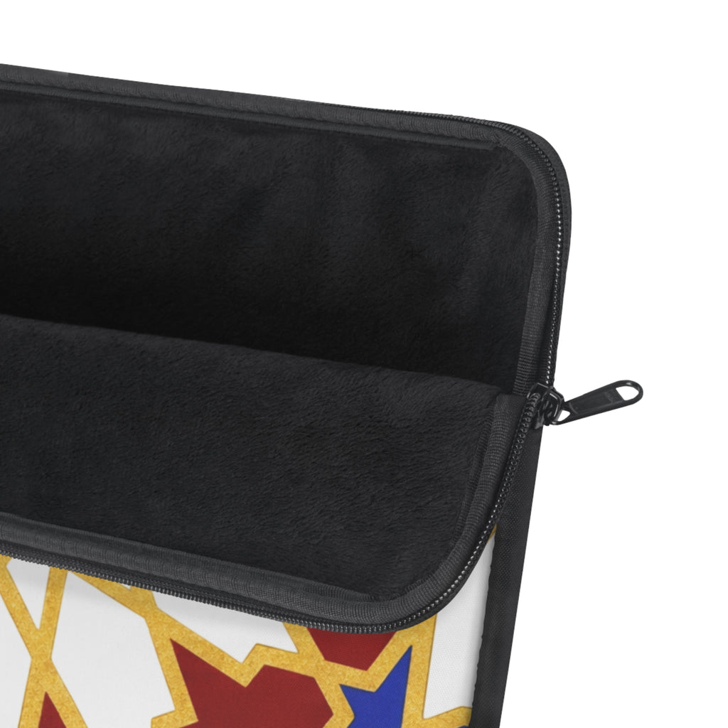 Geometric Moroccan Star Pattern Laptop Sleeve | Moroccan Tile Style