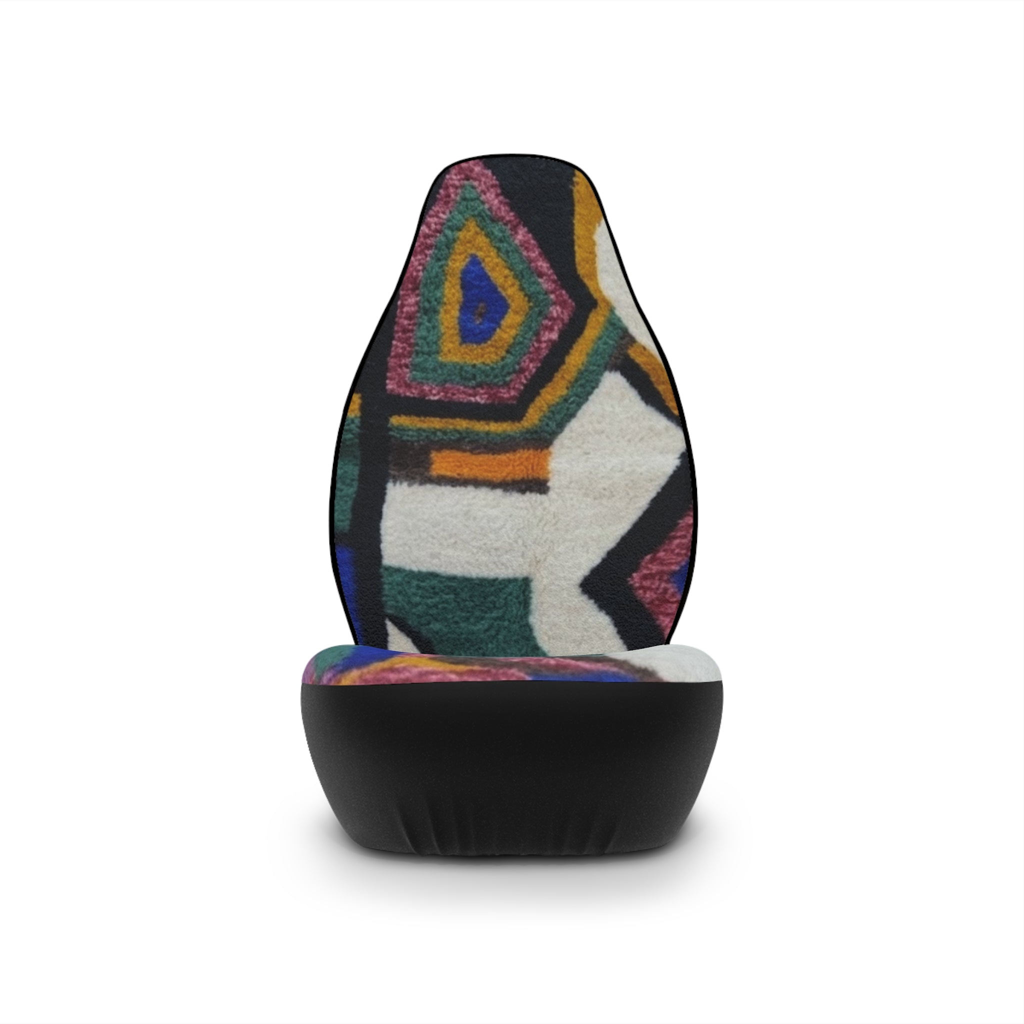 Abstract Geometric Pattern Car Seat Covers | Colorful Tribal Inspired Design