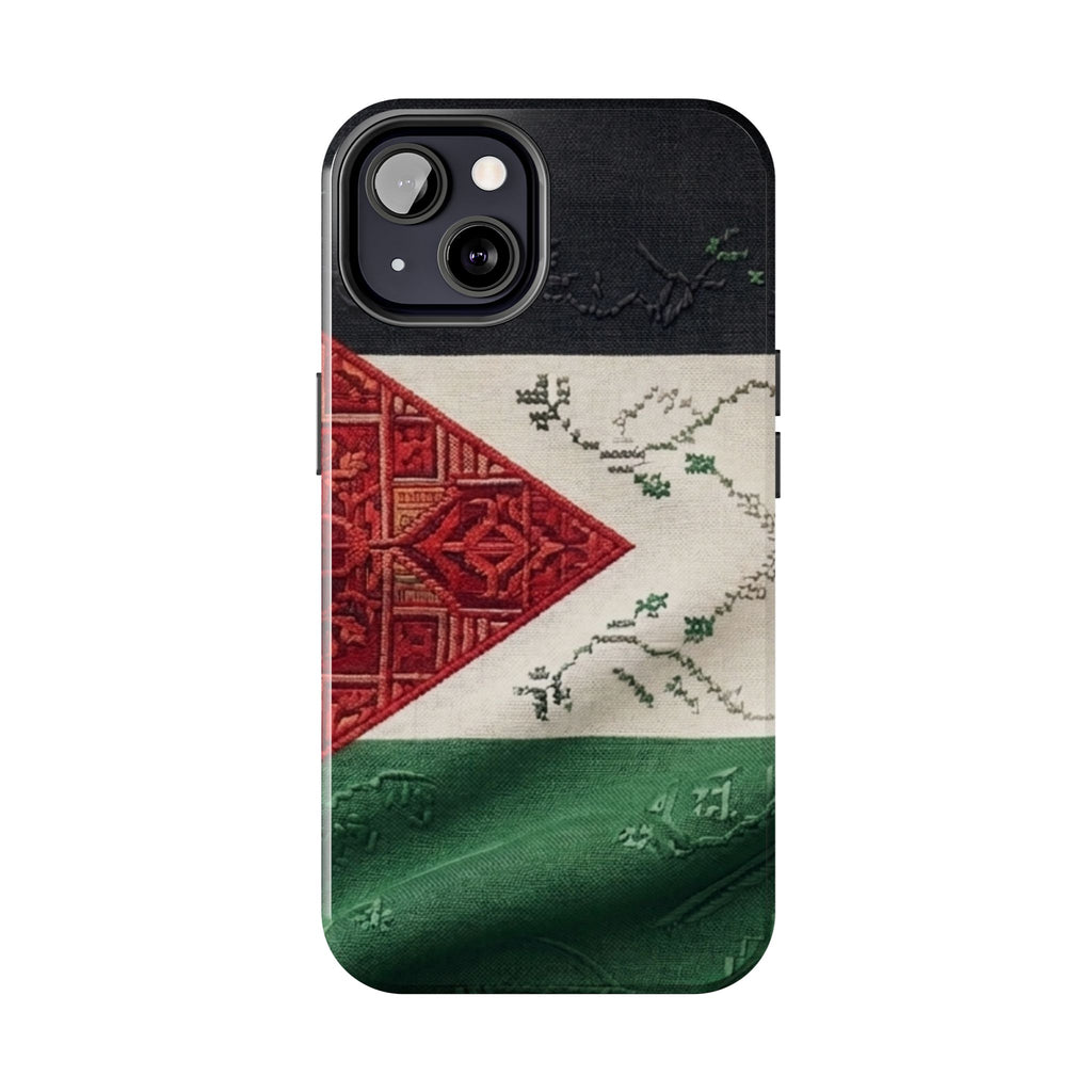 Palestine Flag Pattern Tough Phone Case | Palestine Textile Design