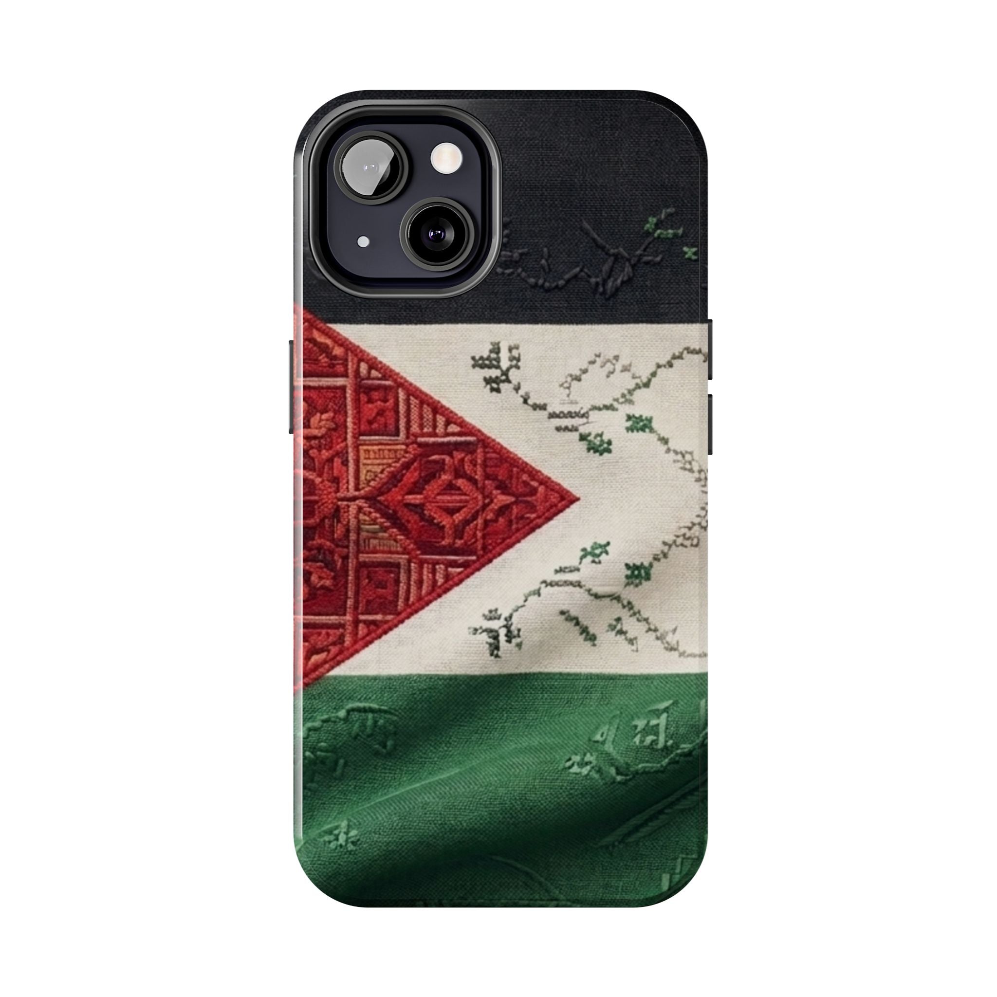 Palestine Flag Pattern Tough Phone Case | Palestine Textile Design