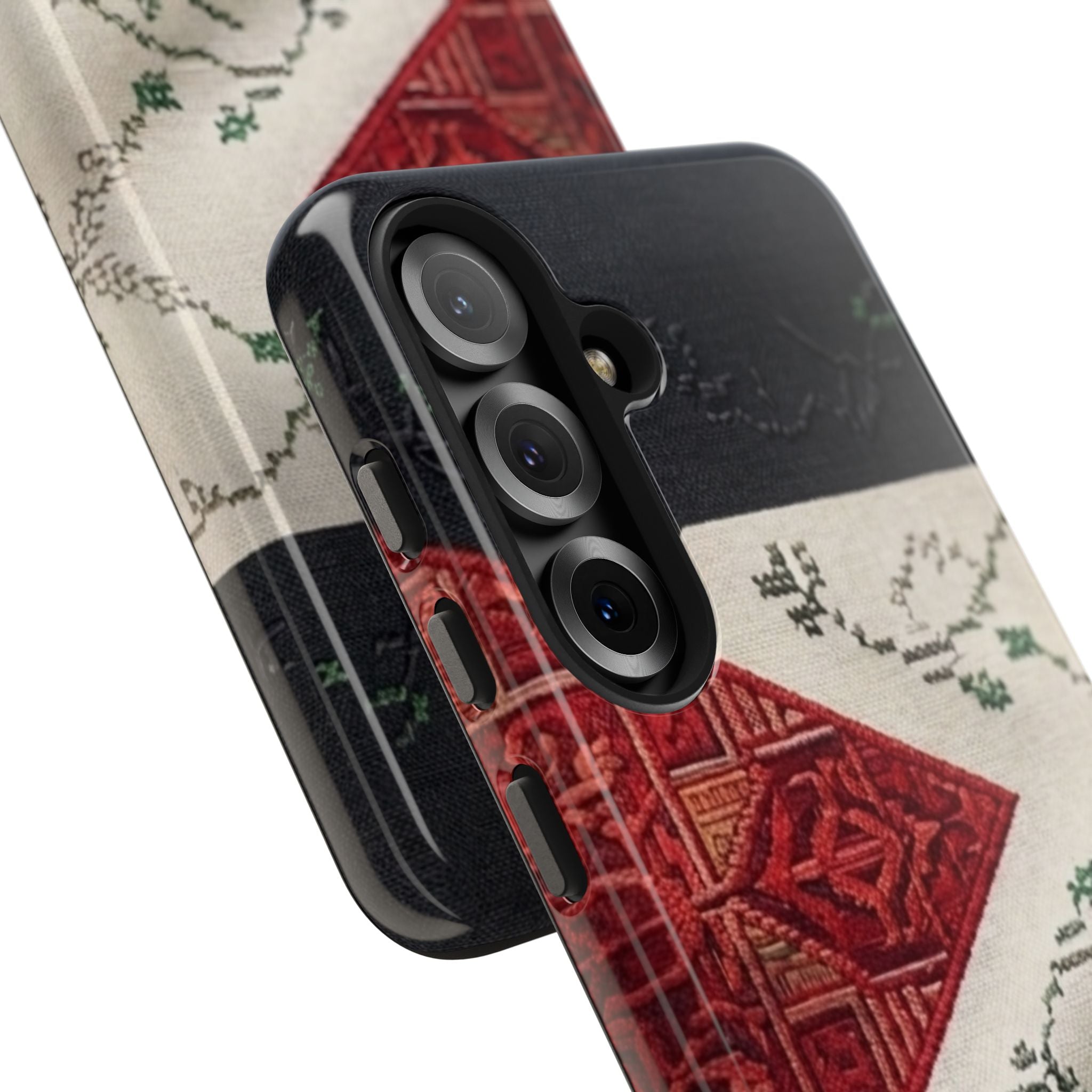 Palestine Flag Pattern Tough Phone Case | Palestine Textile Design
