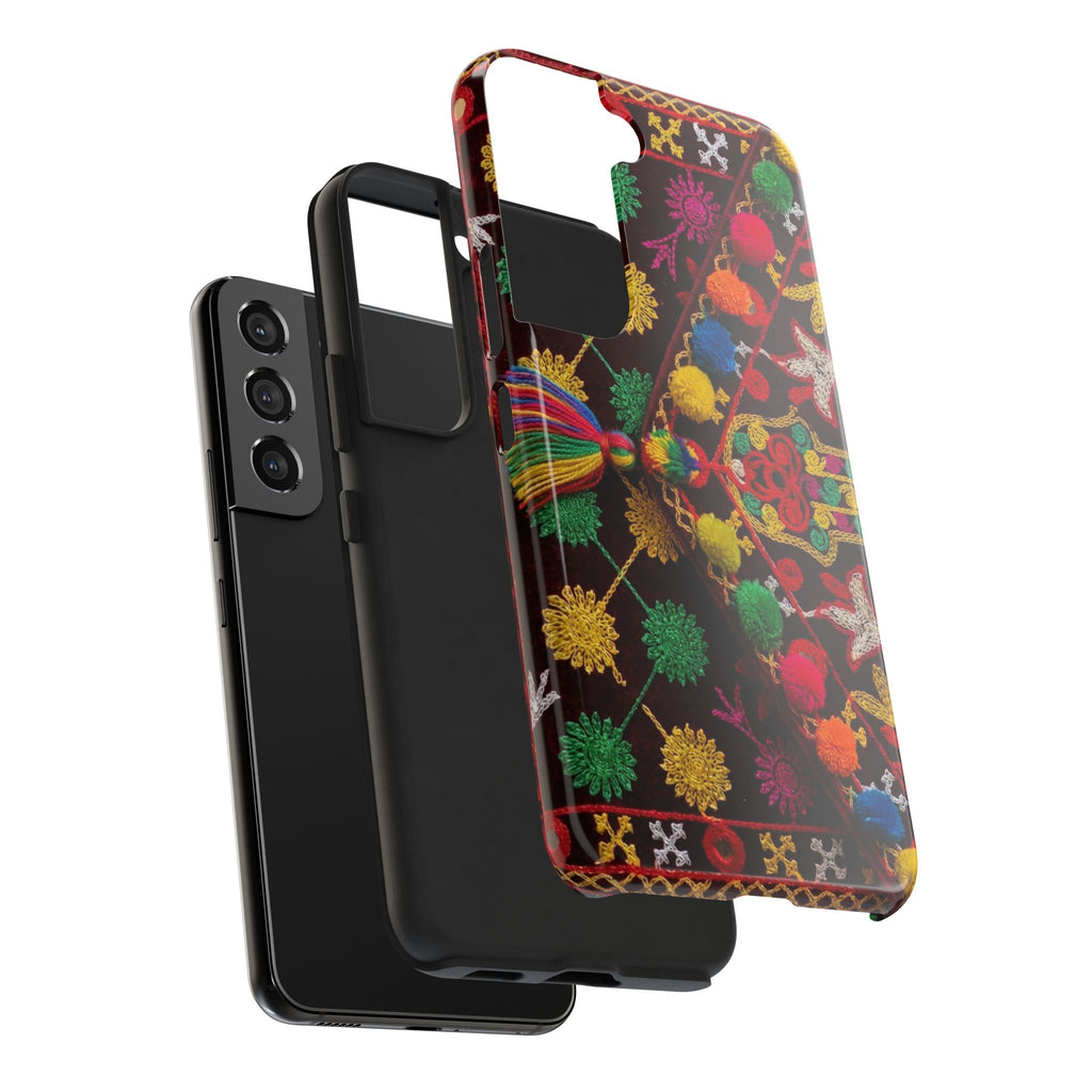 Colorful Pom Pom Pattern Phone Case | Tough Phone Case