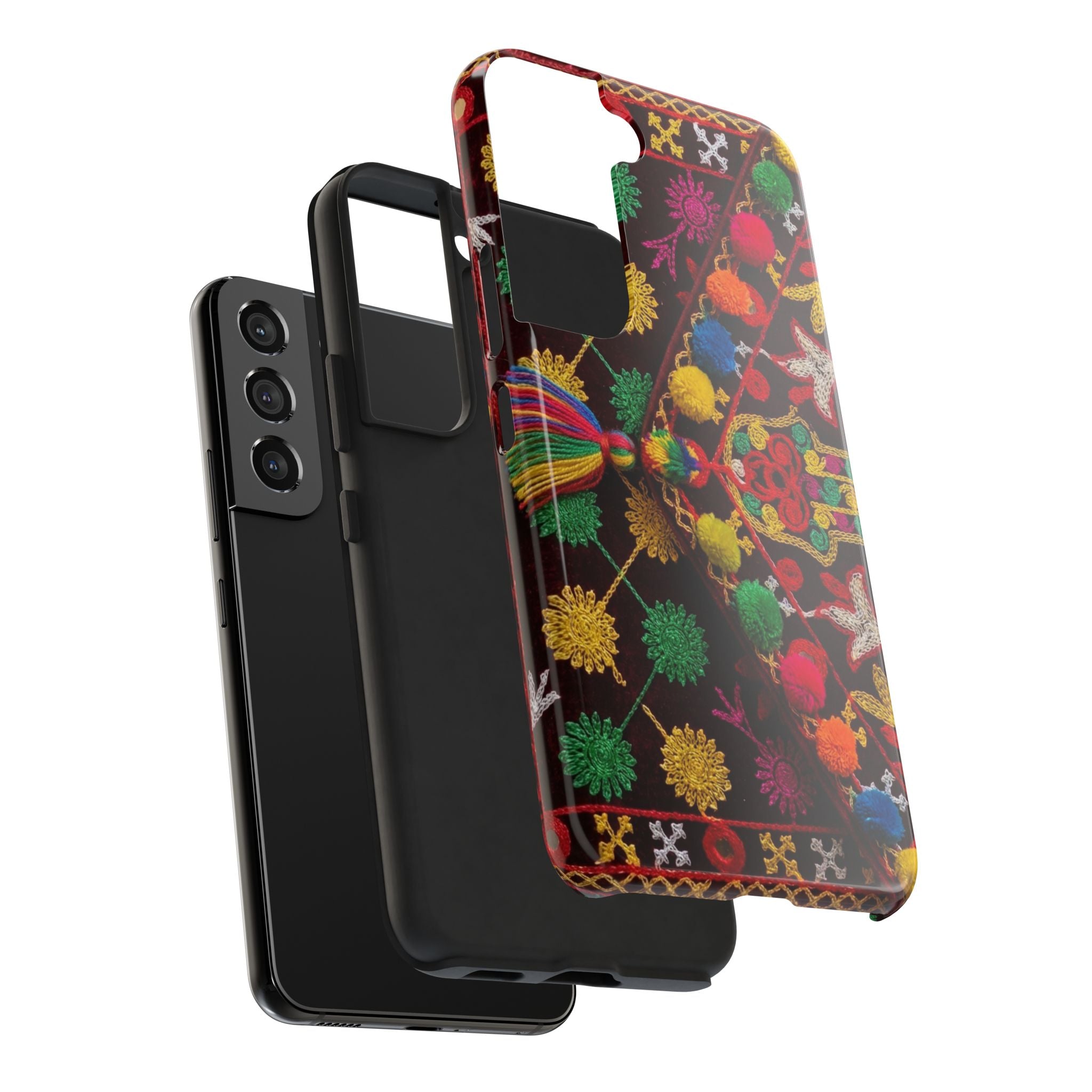 Colorful Pom Pom Pattern Phone Case | Tough Phone Case